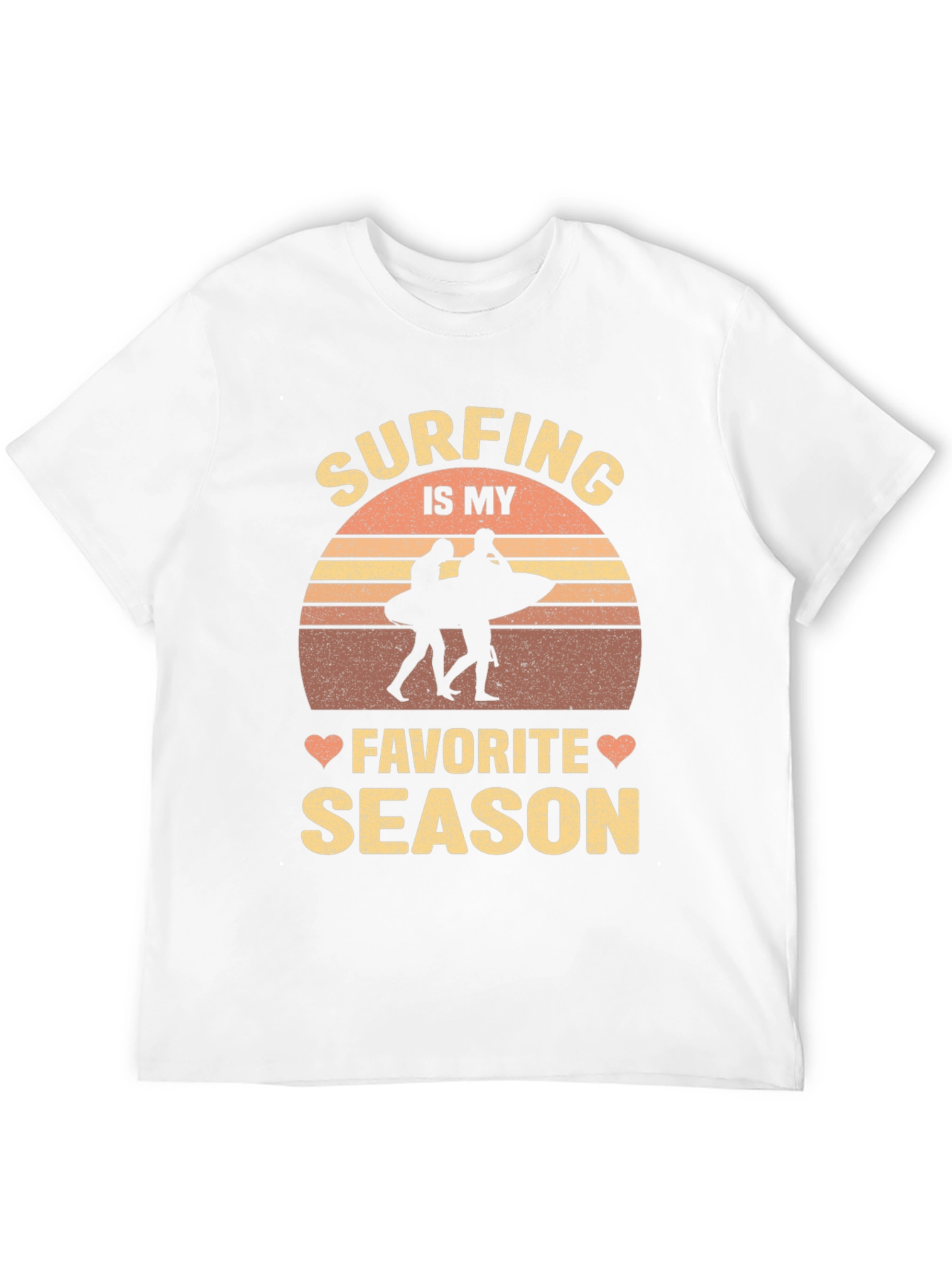 Surfing Is My Favorite Season Black Tee