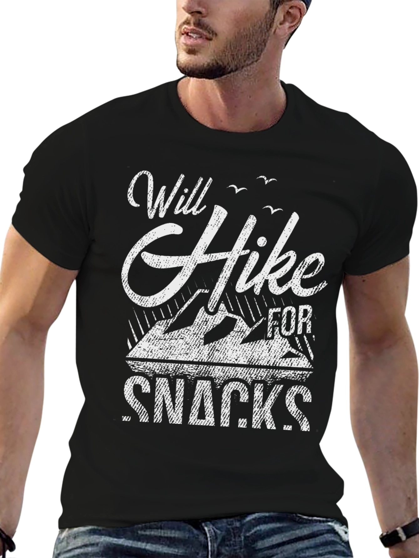 Will Hike For Snacks - Graphic T-Shirt