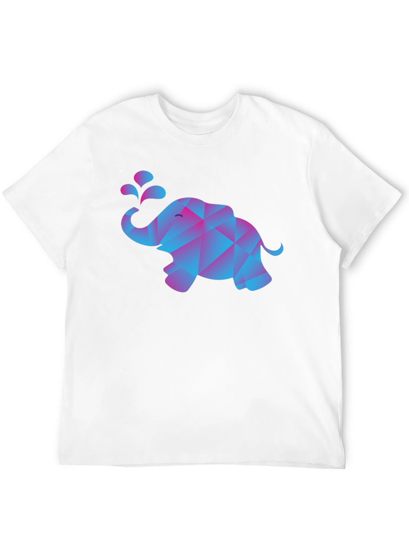 Geometric Elephant T-Shirt - Modern Abstract Design