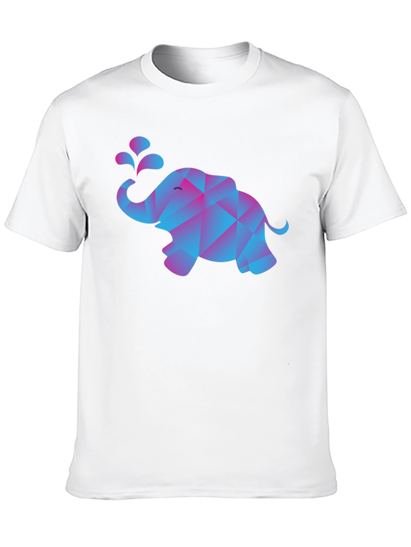 Geometric Elephant T-Shirt - Modern Abstract Design