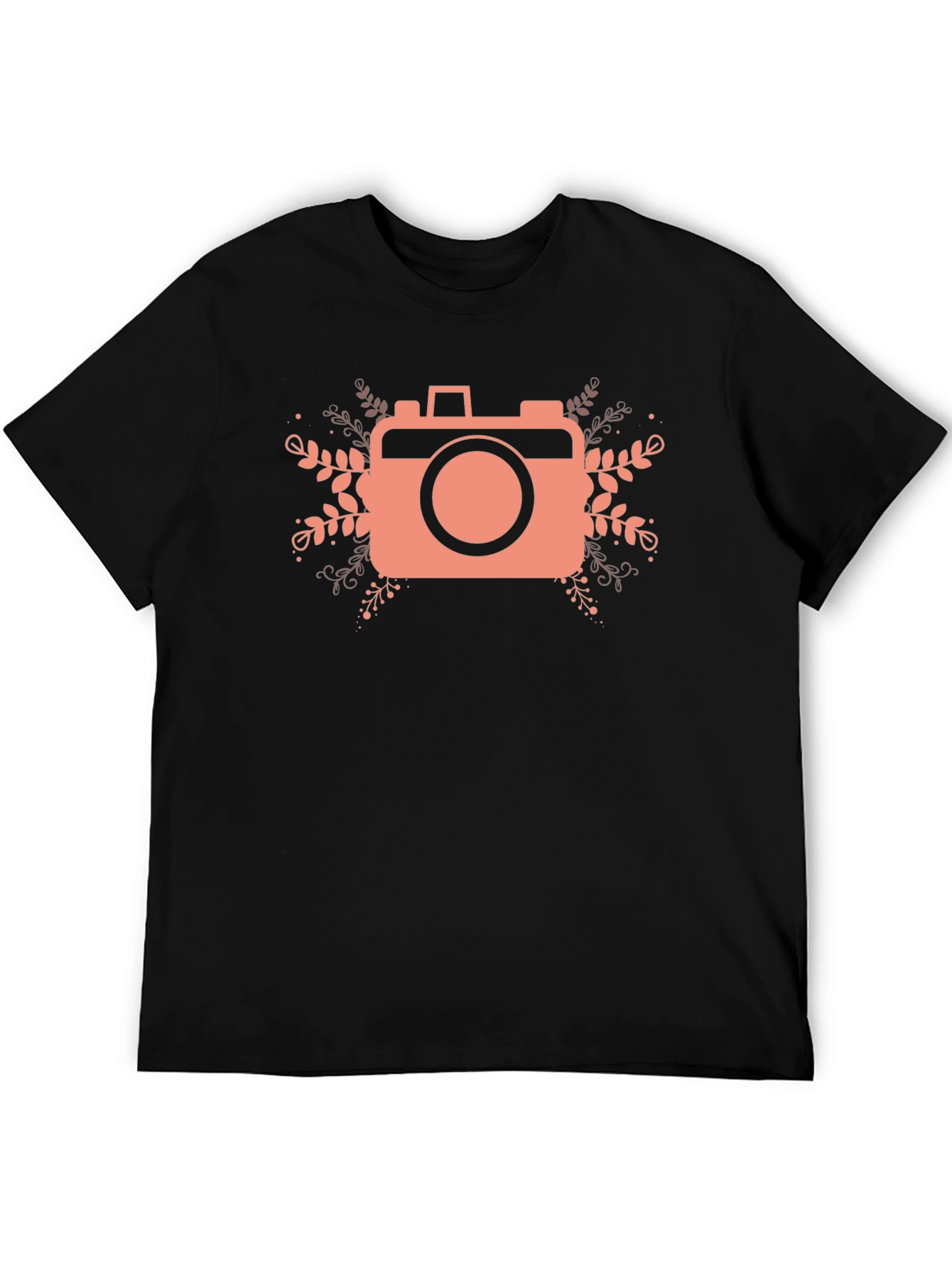 Camera Graphic Tee - Black Cotton