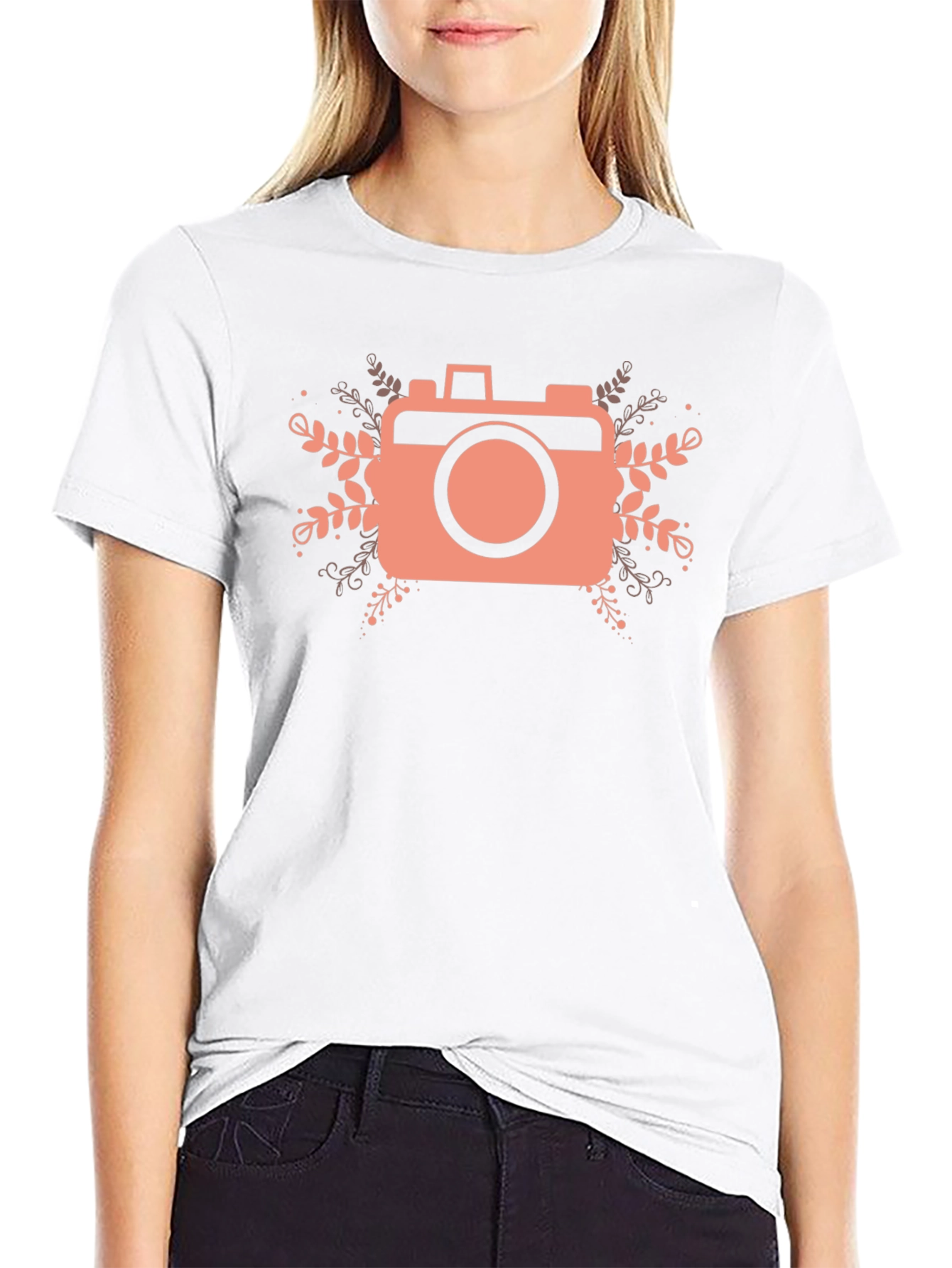 Camera Graphic Tee - Black Cotton
