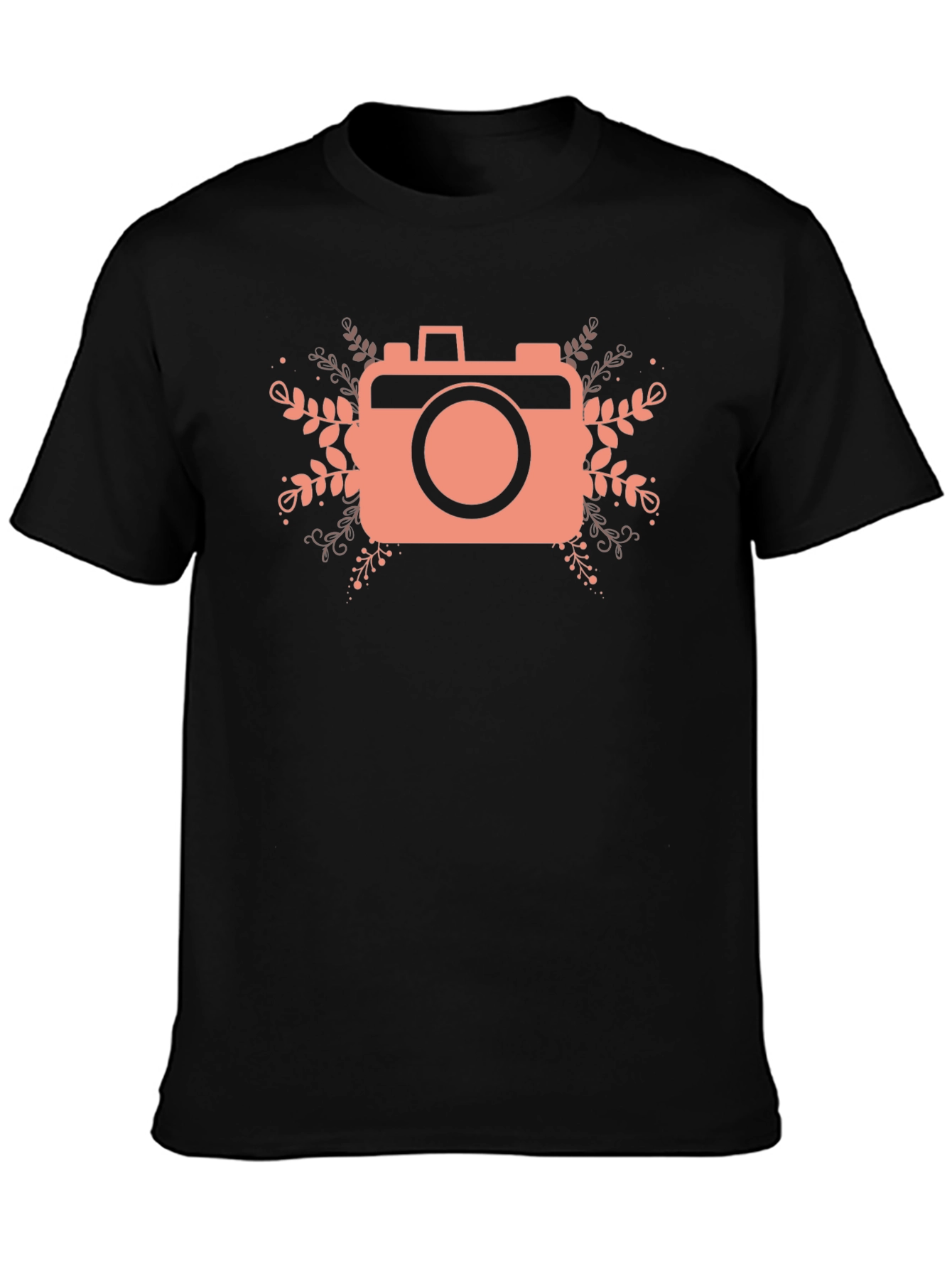 Camera Graphic Tee - Black Cotton