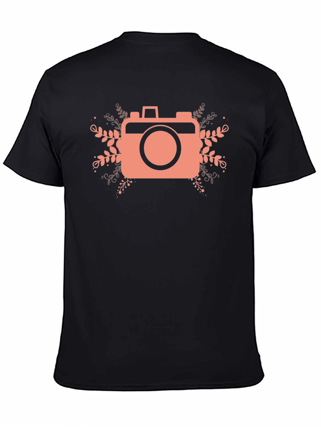 Camera Graphic Tee - Black Cotton