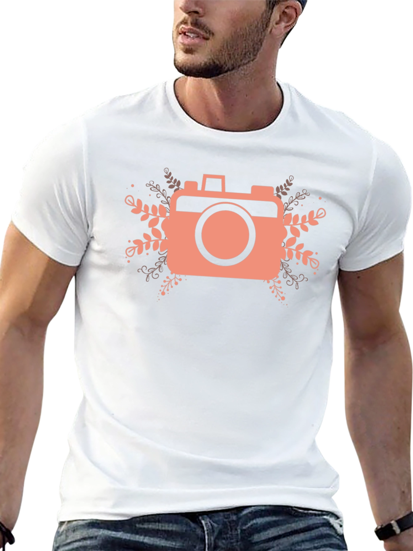 Camera Graphic Tee - Black Cotton