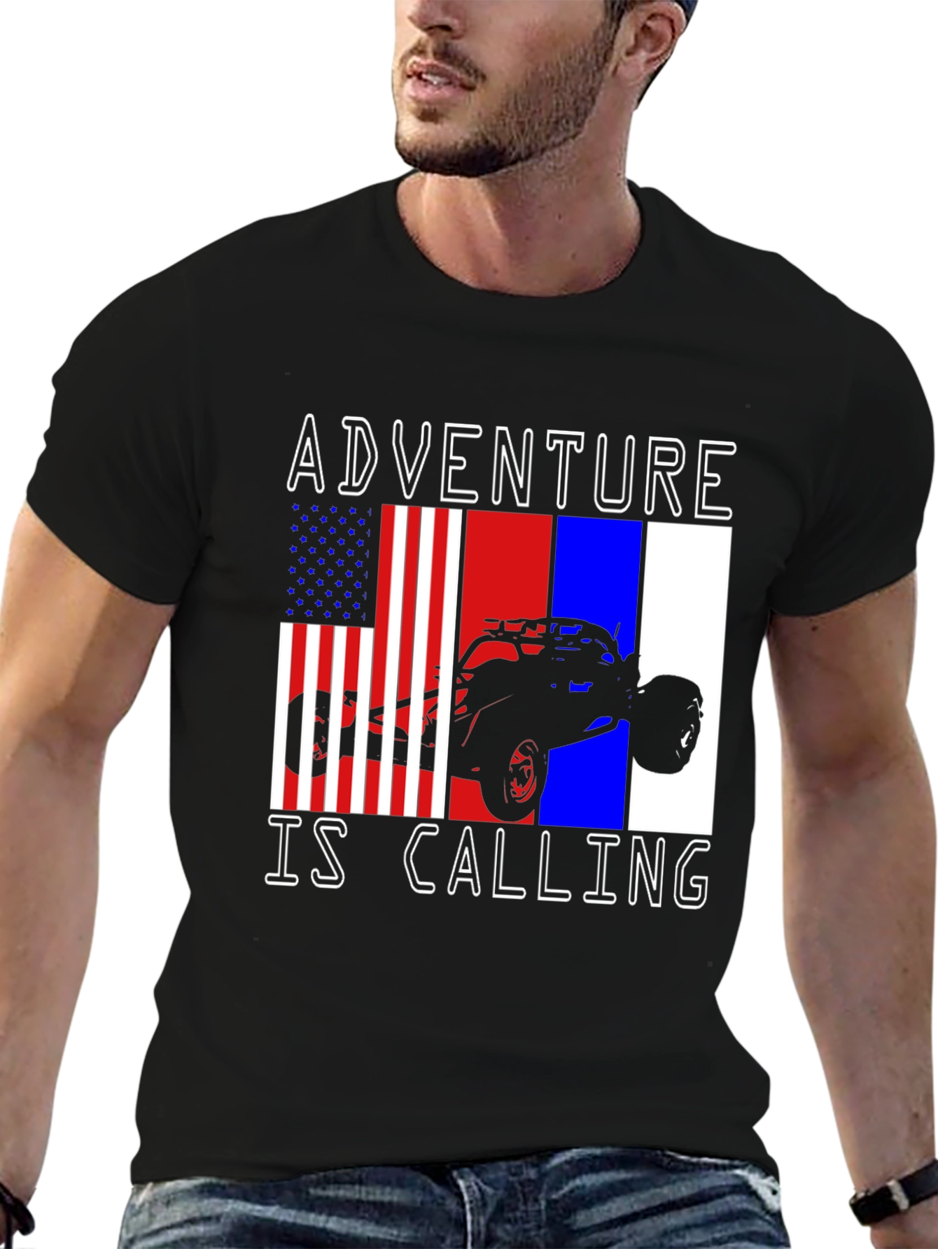 Adventure Is Calling T-Shirt - Off-Road Vehicle Graphic