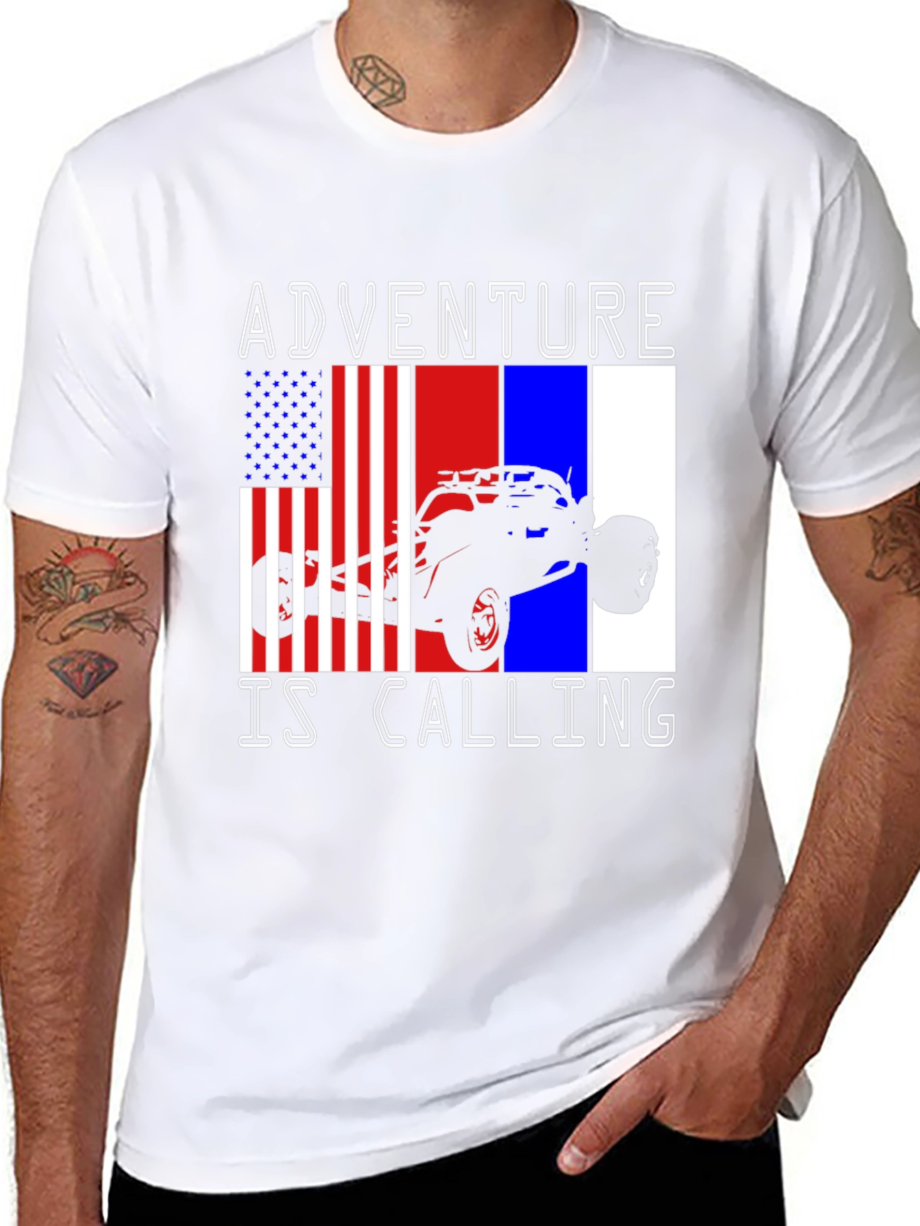 Adventure Is Calling T-Shirt - Off-Road Vehicle Graphic