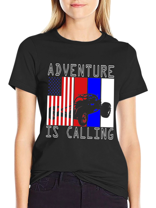 Adventure Is Calling T-Shirt - Off-Road Vehicle Graphic