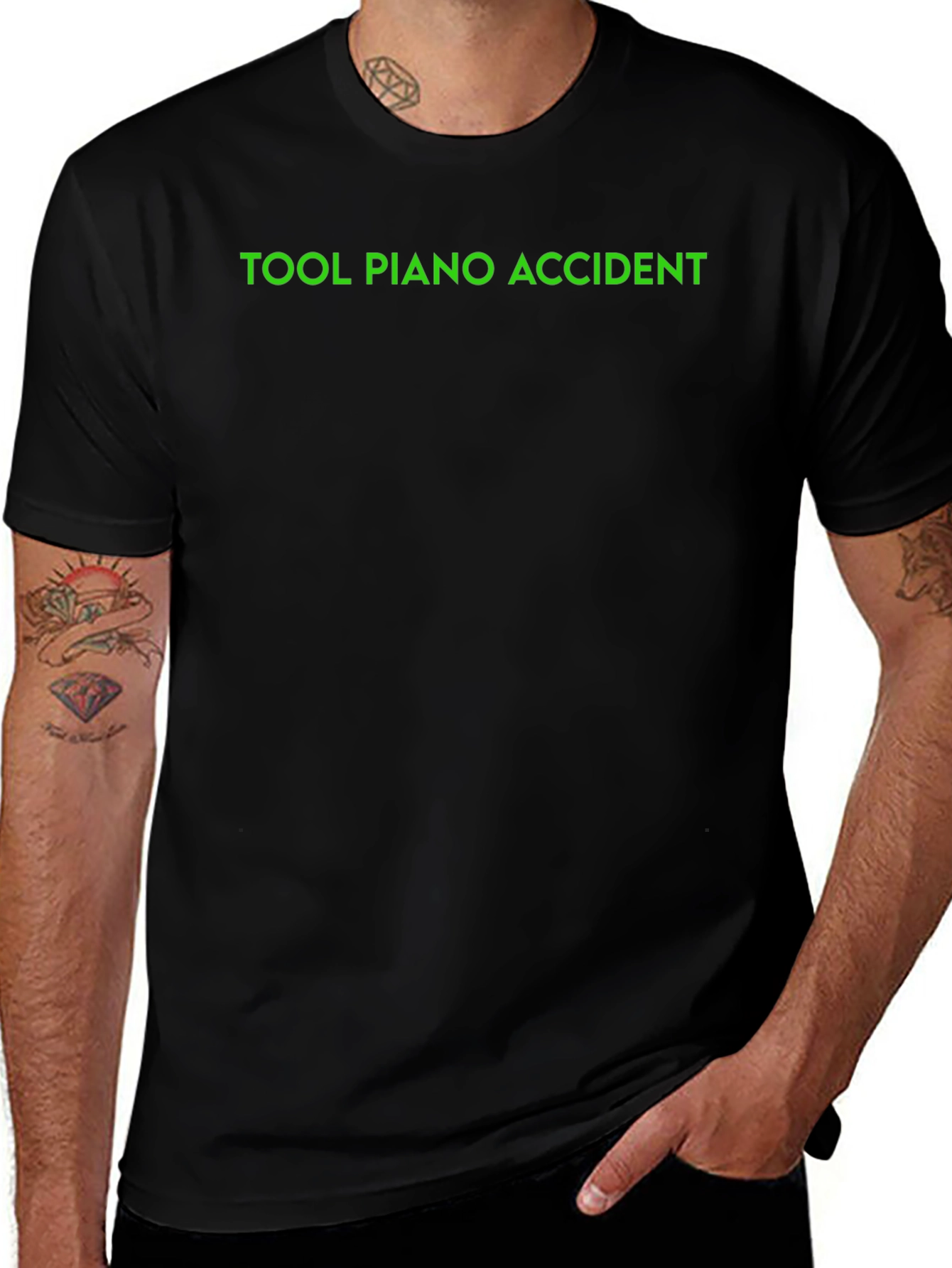 Tool Piano Accident Black T-Shirt