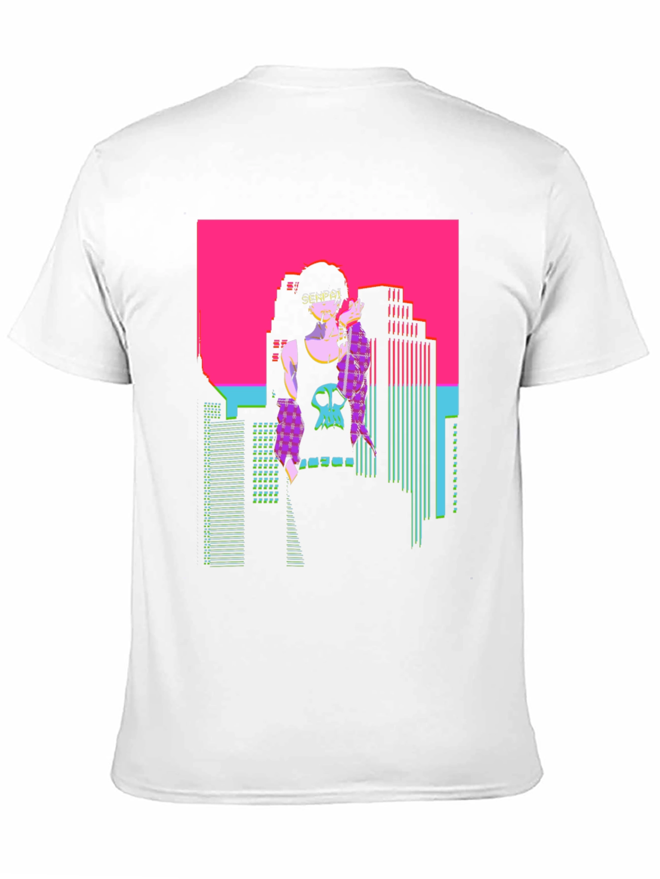 Vaporwave Senpai T-Shirt - Retro Anime Graphic Tee