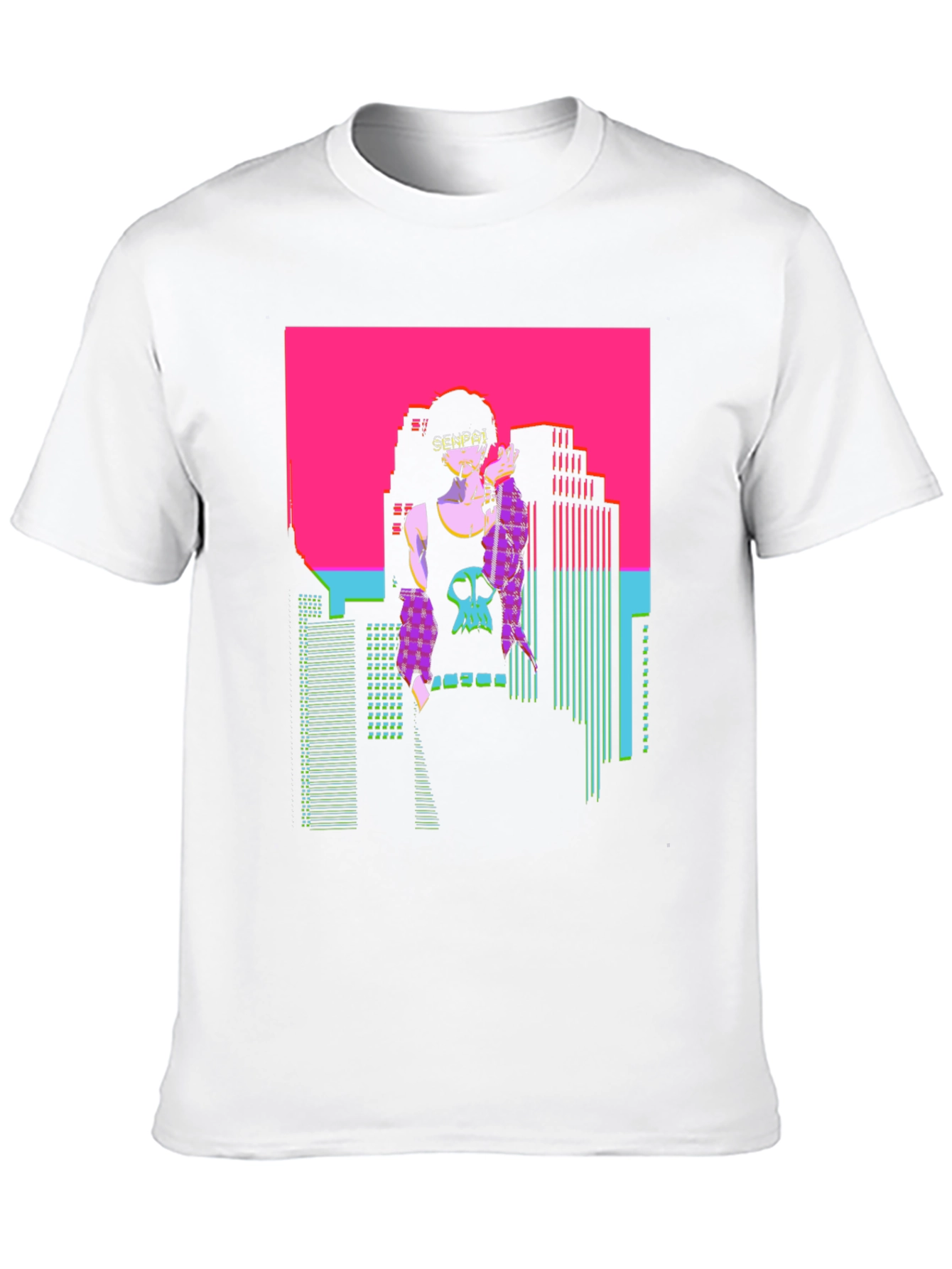 Vaporwave Senpai T-Shirt - Retro Anime Graphic Tee