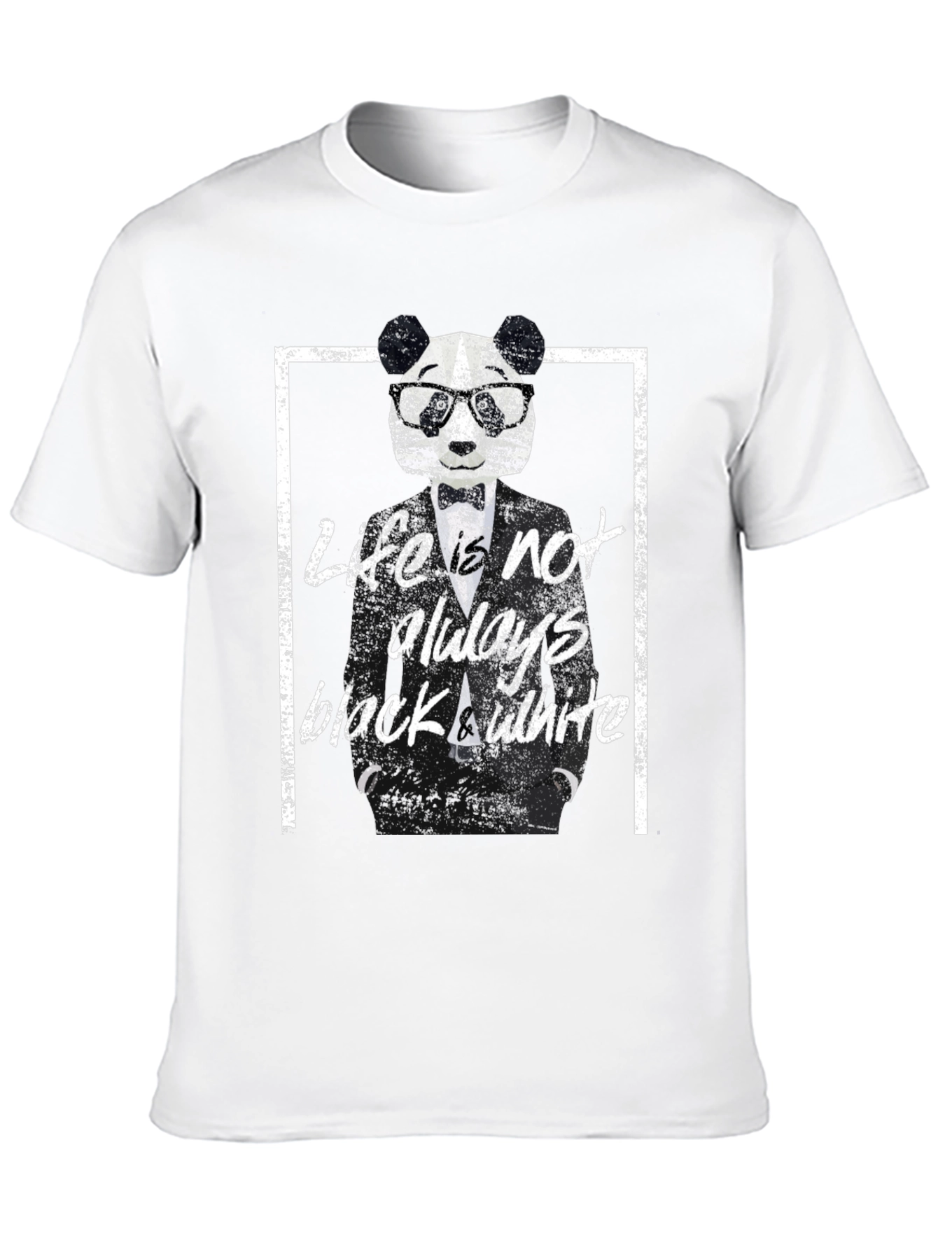Lifes Not Always Black & White Panda Bear T-Shirt