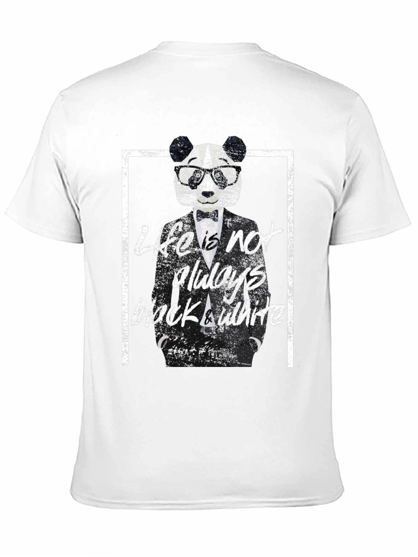 Lifes Not Always Black & White Panda Bear T-Shirt