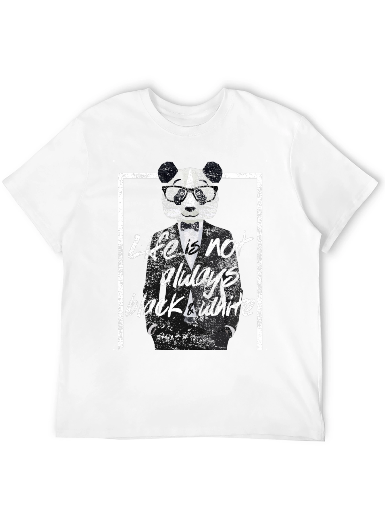 Lifes Not Always Black & White Panda Bear T-Shirt
