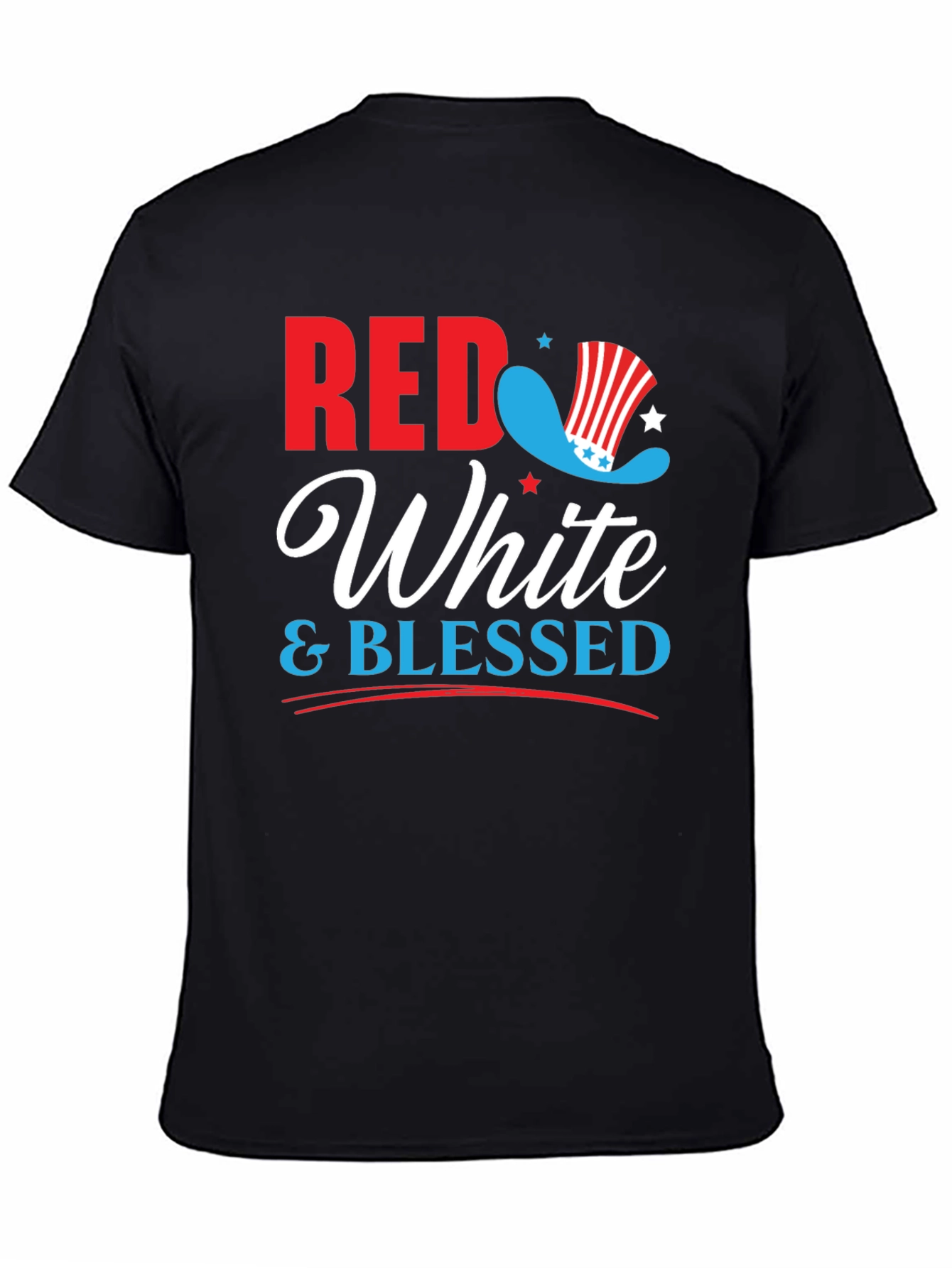 Red White & Blessed Patriotic Graphic Tee