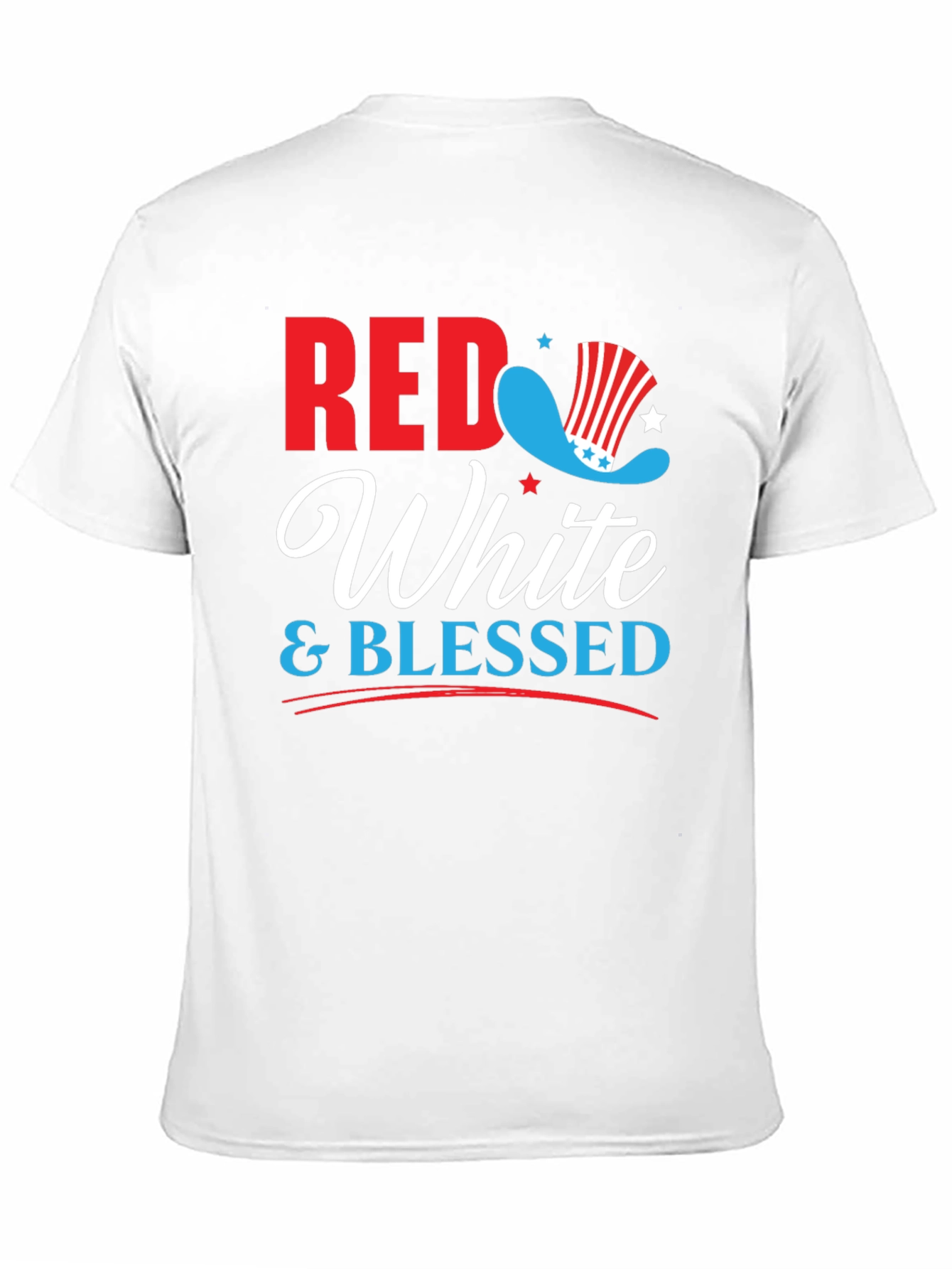 Red White & Blessed Patriotic Graphic Tee