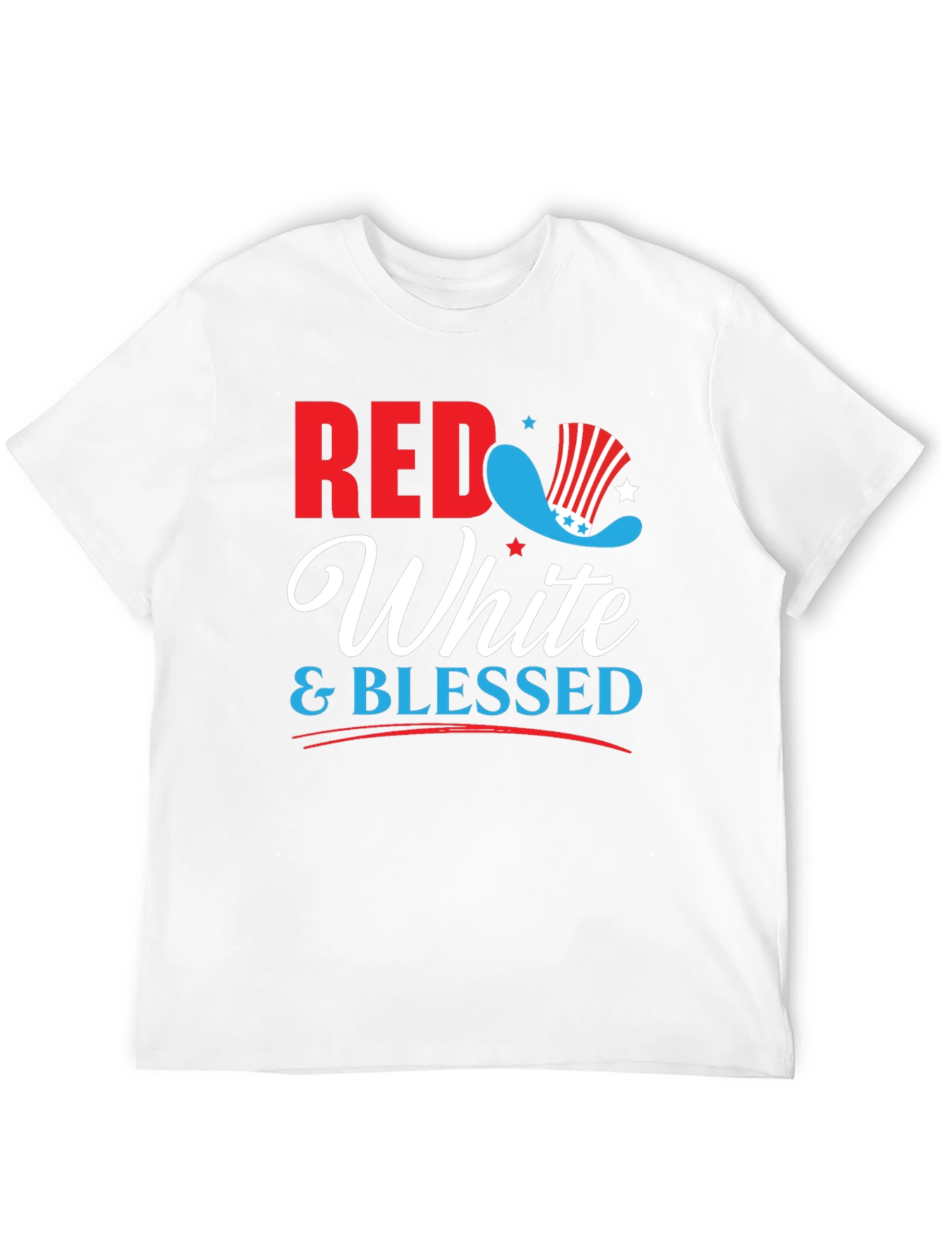 Red White & Blessed Patriotic Graphic Tee