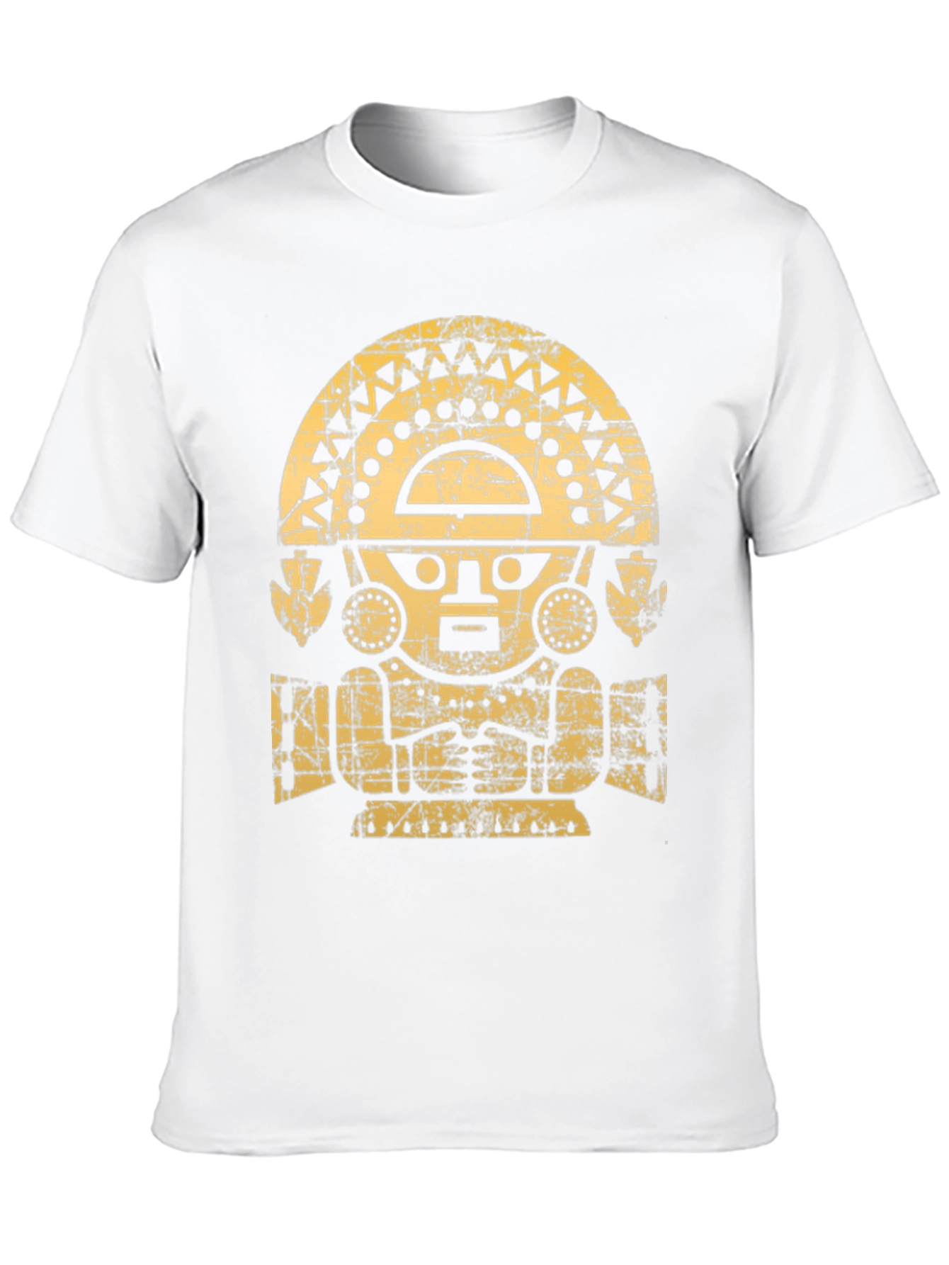 Inca Sun God Graphic T-Shirt - Black