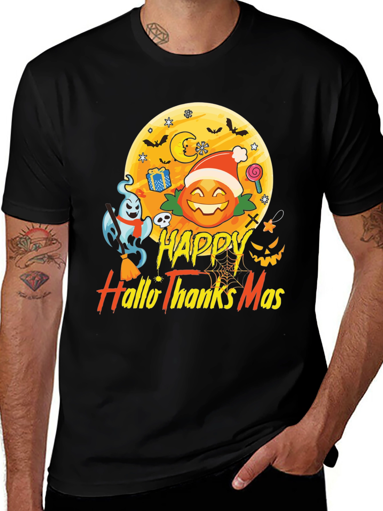 Happy HalloThanksMas T-Shirt