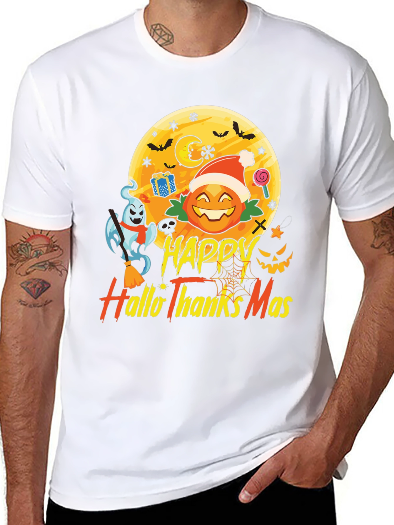 Happy HalloThanksMas T-Shirt