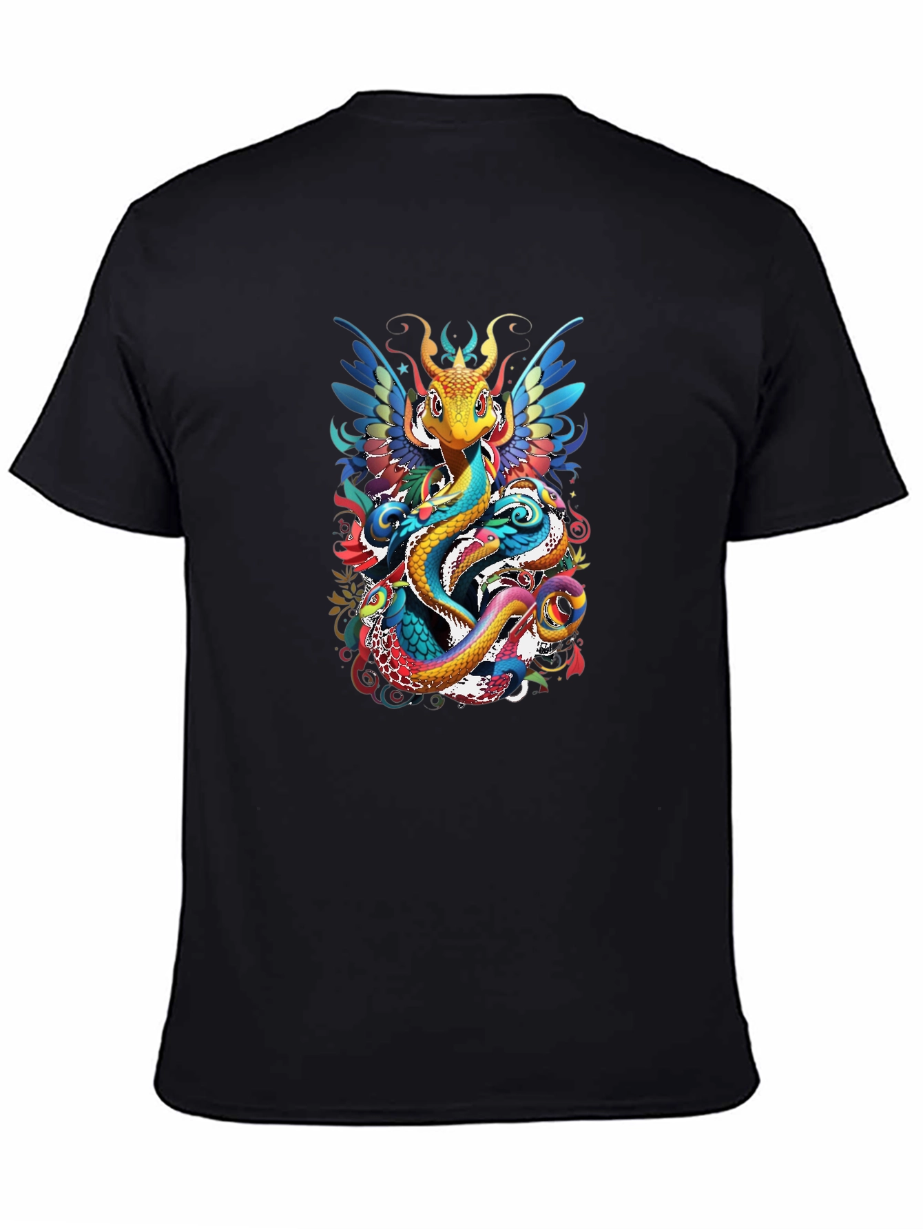 Fantasy Dragon Graphic Tee - Artistic Design