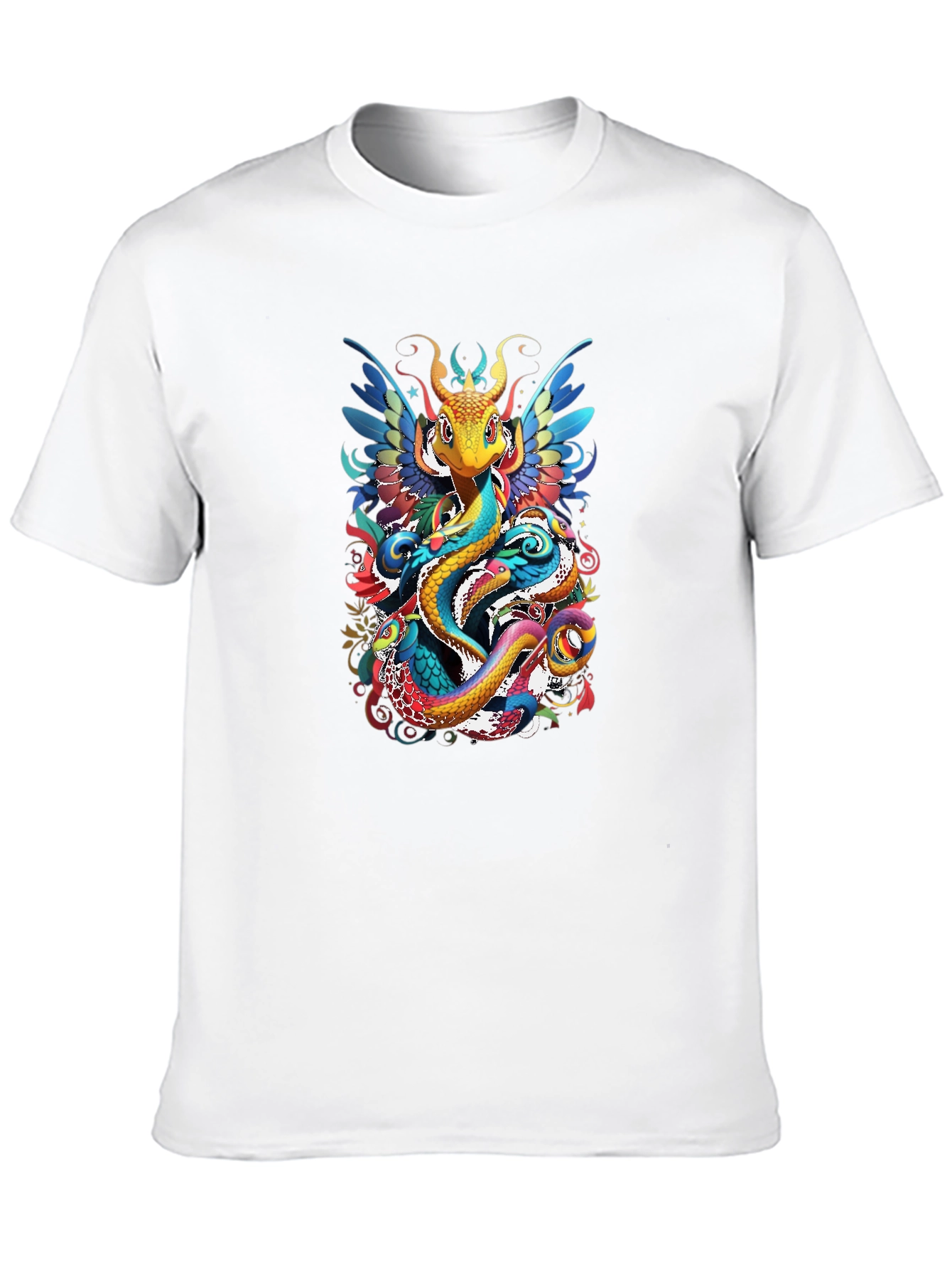 Fantasy Dragon Graphic Tee - Artistic Design