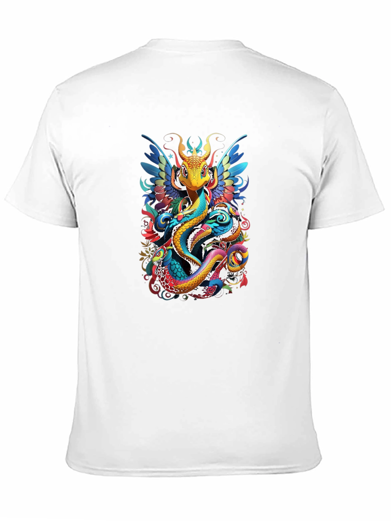 Fantasy Dragon Graphic Tee - Artistic Design