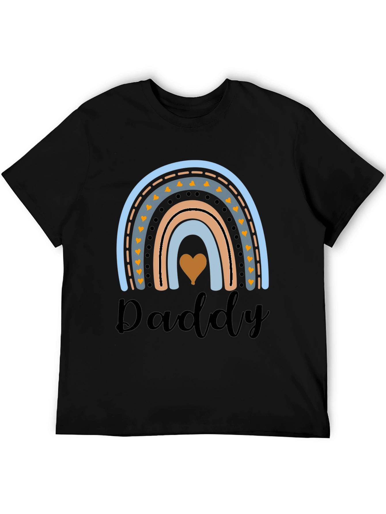 Daddy Rainbow Graphic Tee - Cute Dad Gift