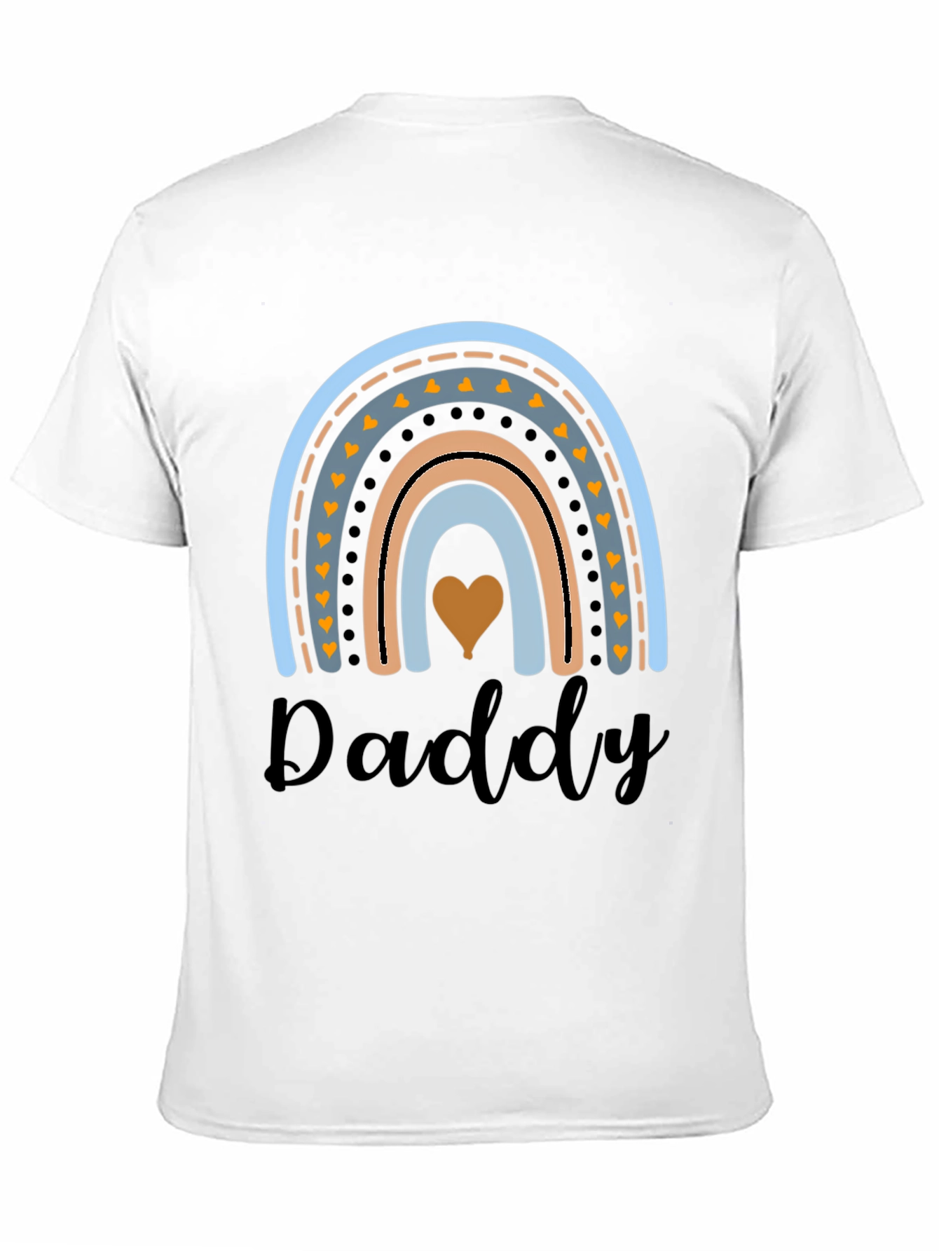 Daddy Rainbow Graphic Tee - Cute Dad Gift