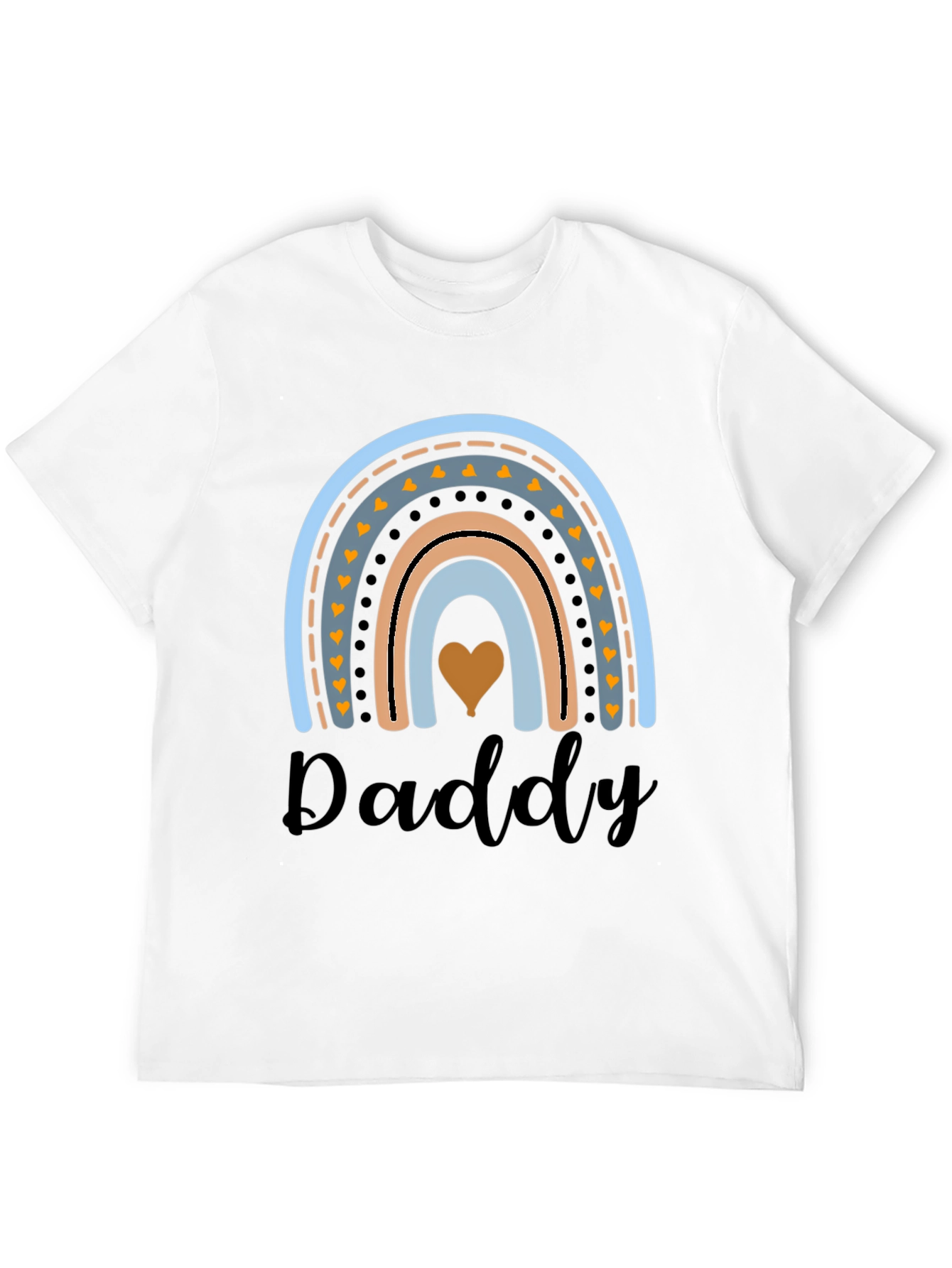 Daddy Rainbow Graphic Tee - Cute Dad Gift
