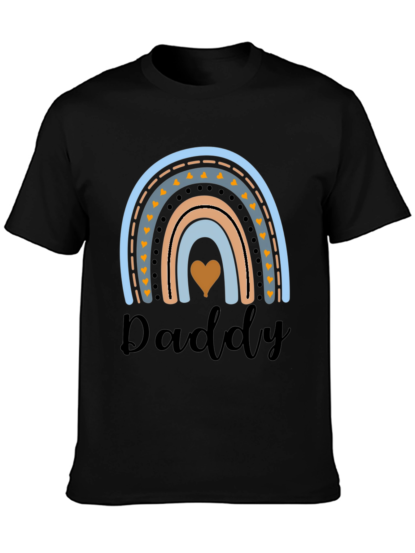 Daddy Rainbow Graphic Tee - Cute Dad Gift