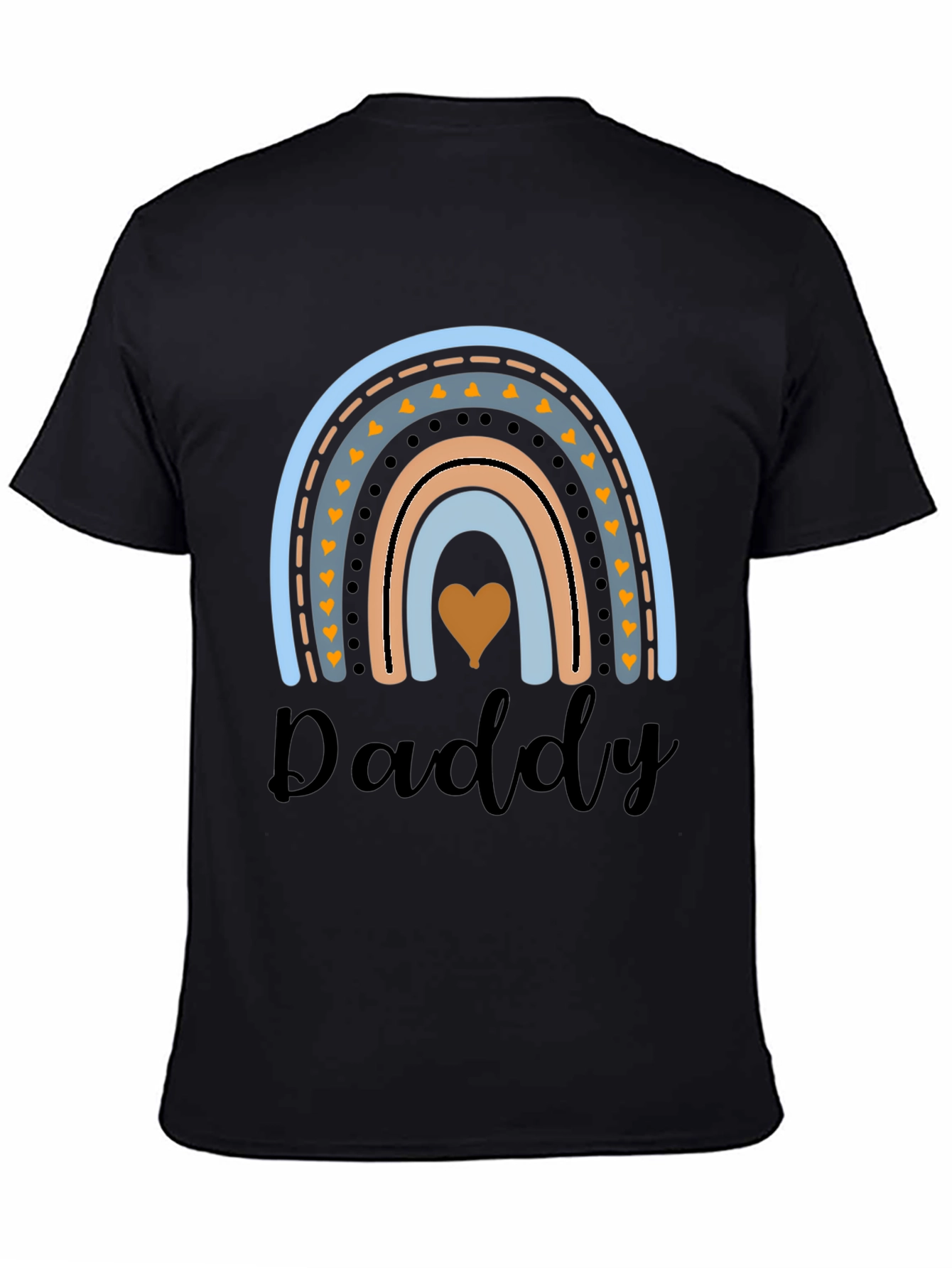 Daddy Rainbow Graphic Tee - Cute Dad Gift