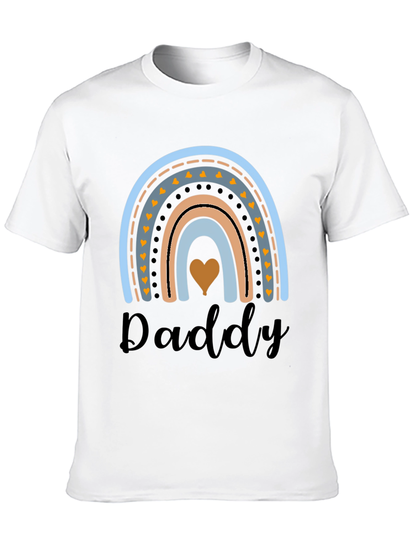 Daddy Rainbow Graphic Tee - Cute Dad Gift