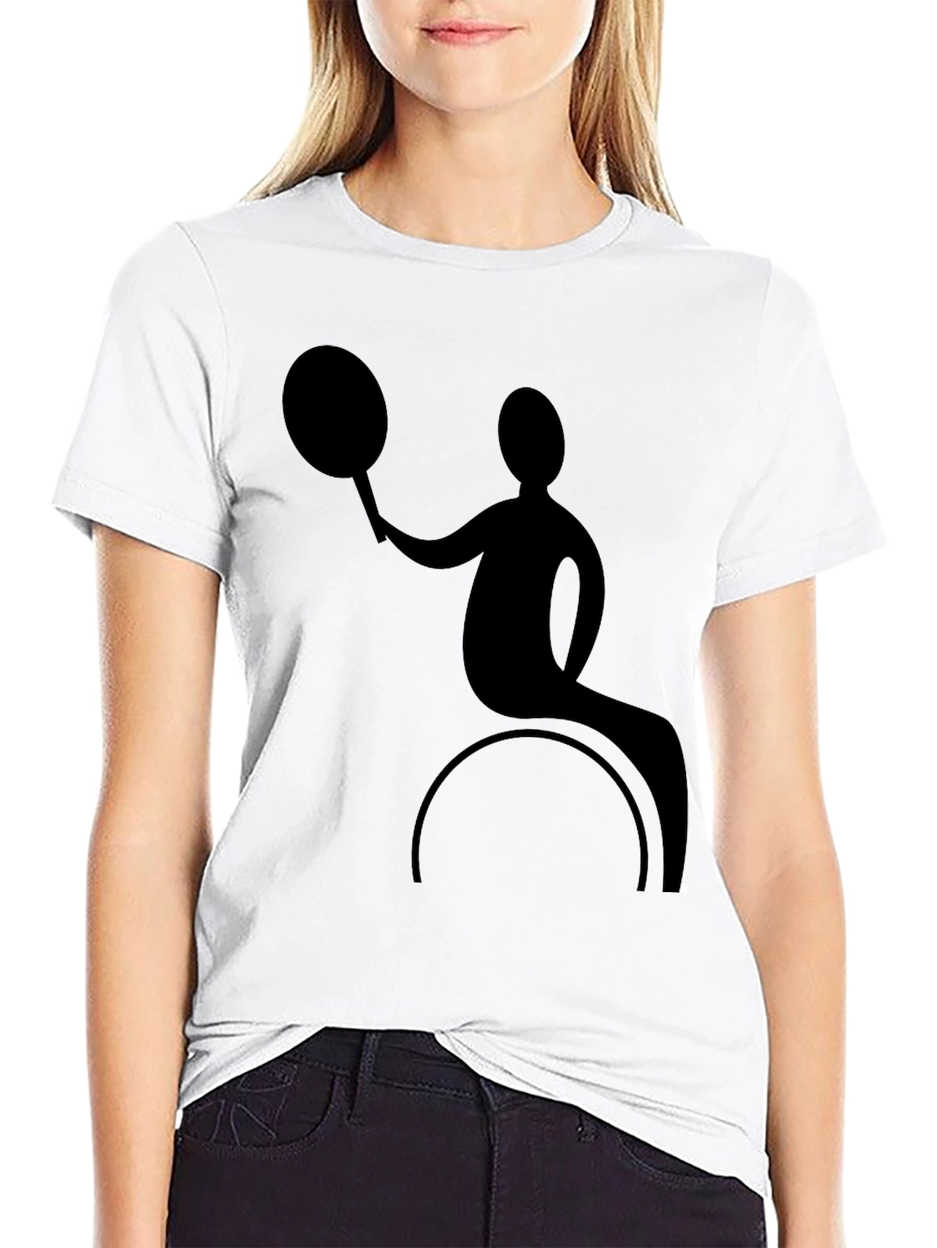 Wheelchair Tennis Graphic Tee - Black