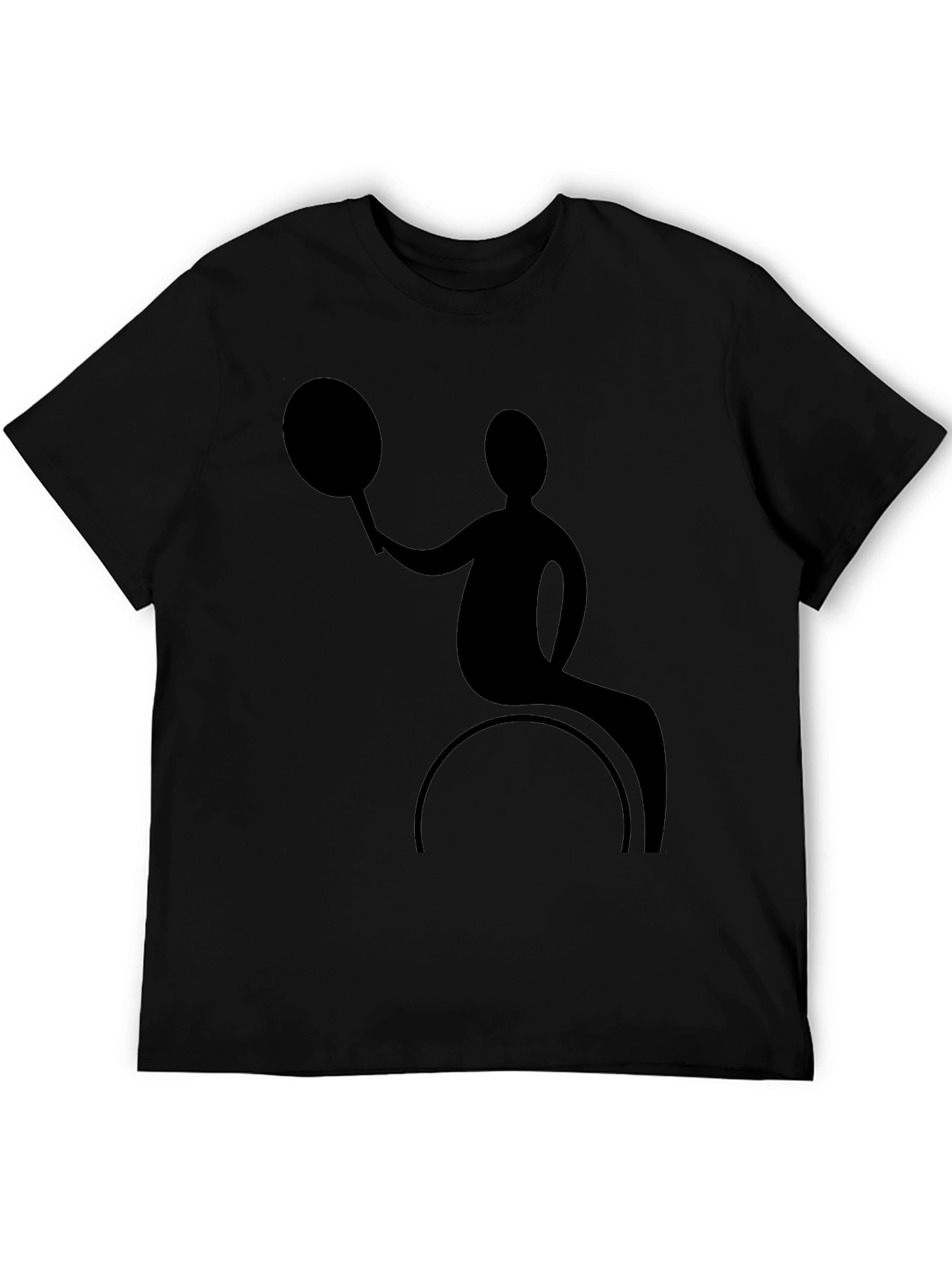 Wheelchair Tennis Graphic Tee - Black