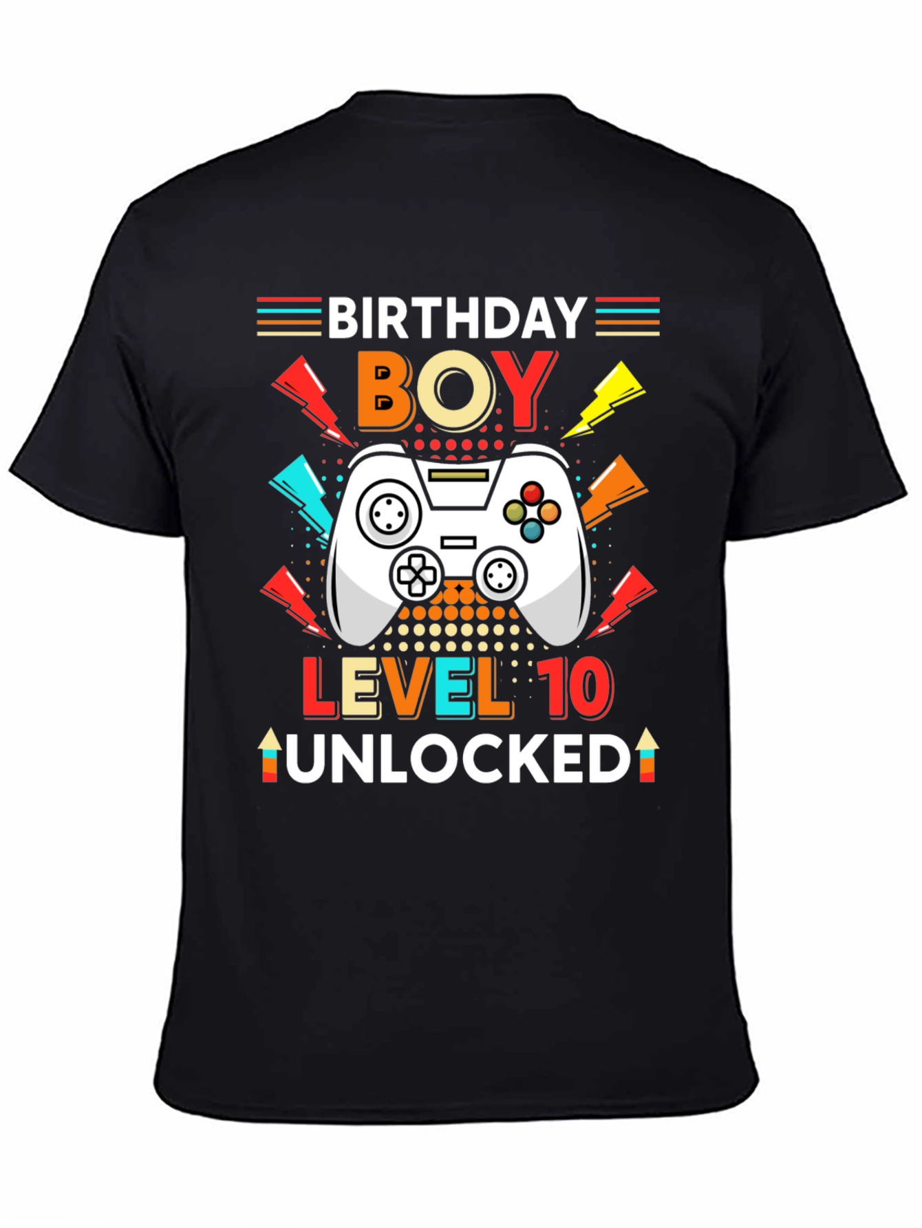 Birthday Boy Level 10 Unlocked Gamer T-Shirt
