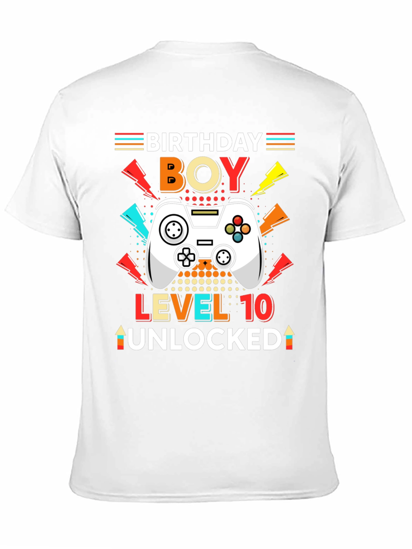 Birthday Boy Level 10 Unlocked Gamer T-Shirt
