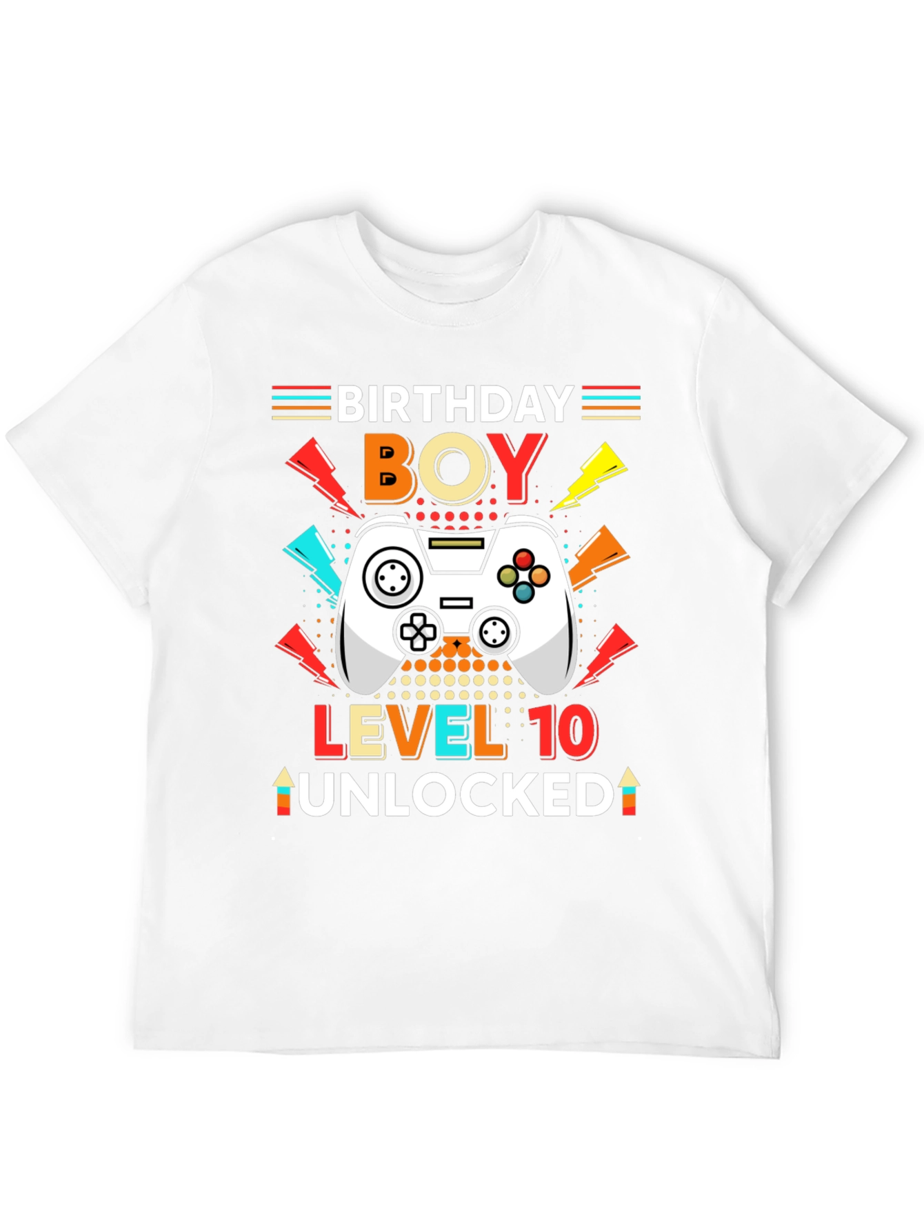 Birthday Boy Level 10 Unlocked Gamer T-Shirt