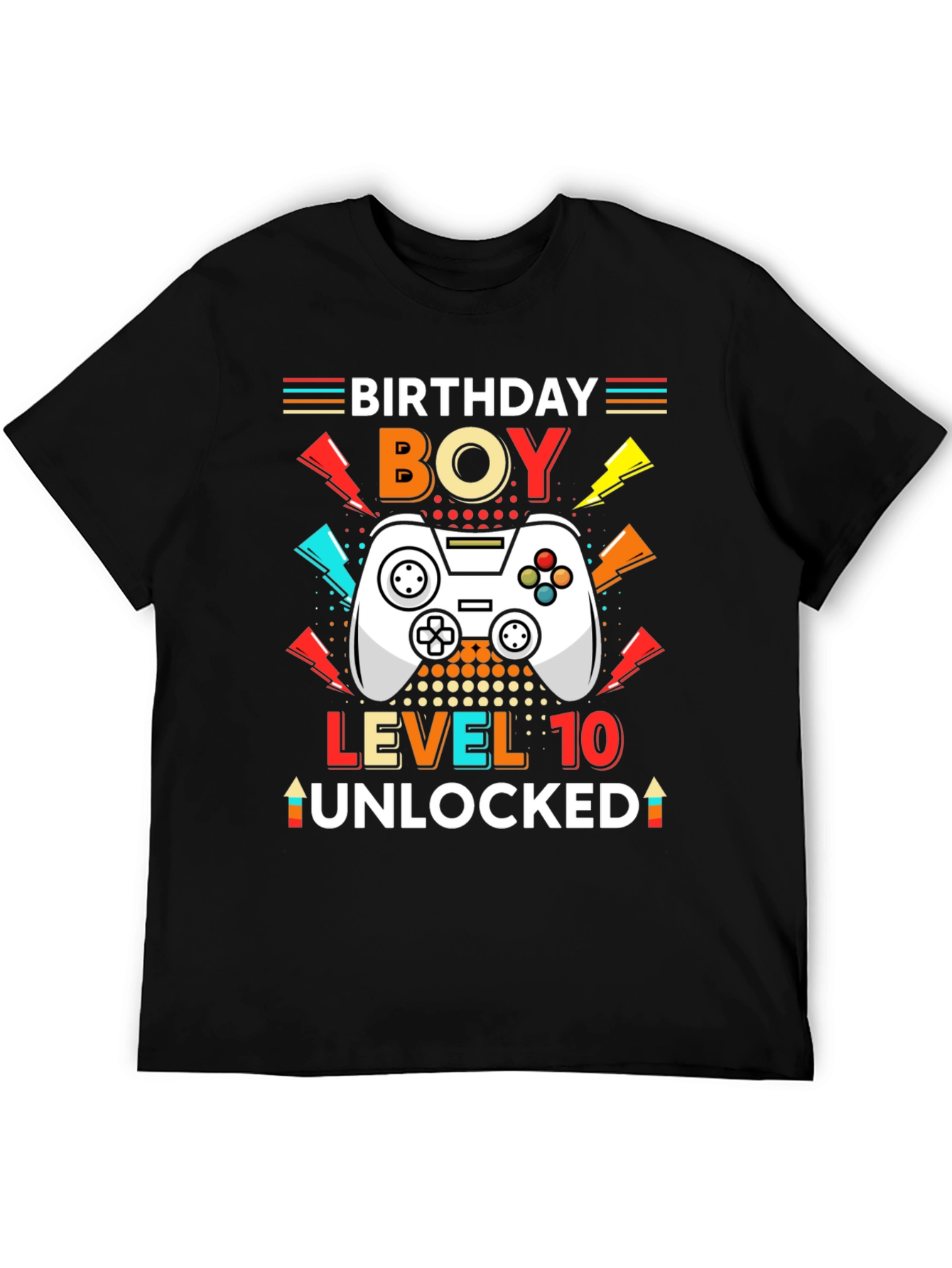 Birthday Boy Level 10 Unlocked Gamer T-Shirt