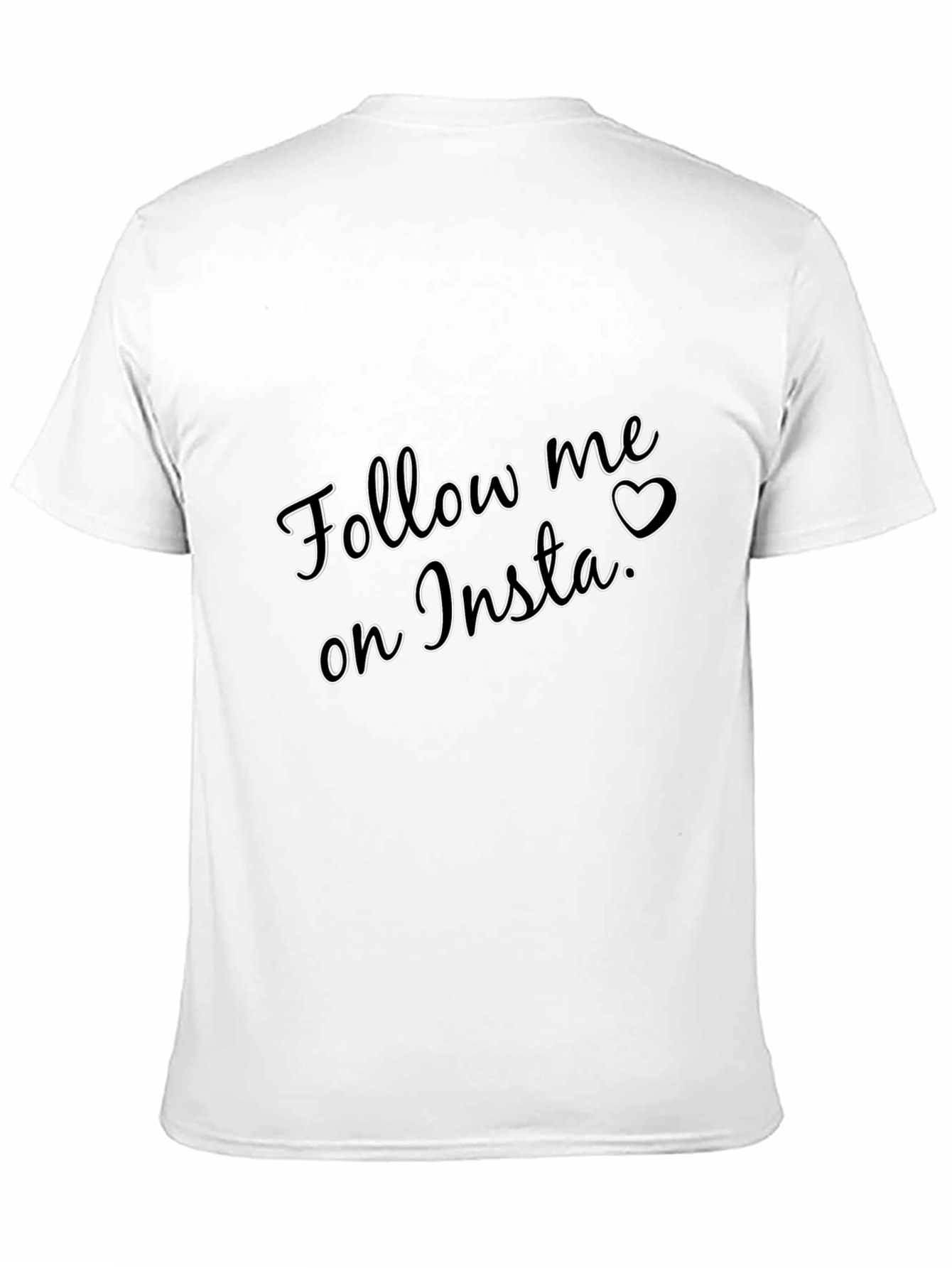 Follow Me On Insta T-Shirt - Black