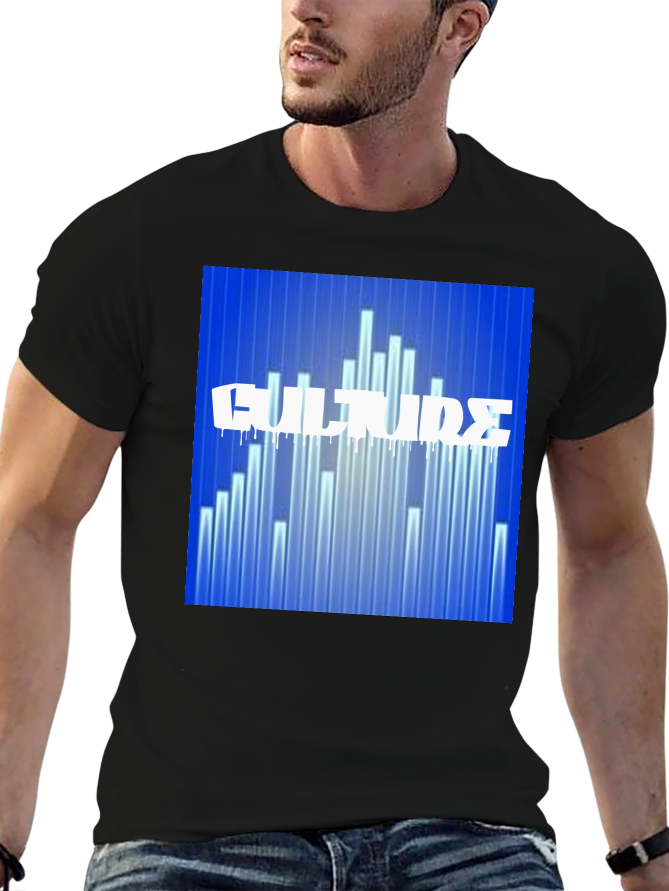 Culture Graphic Print Black T-Shirt