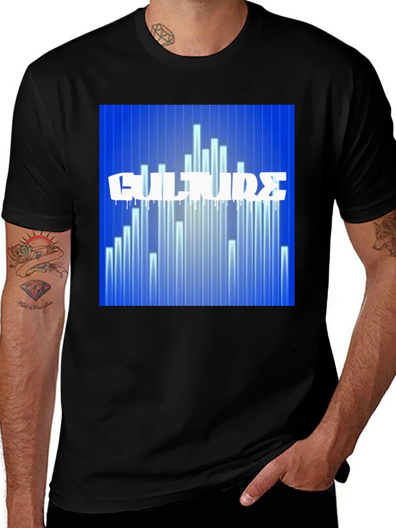 Culture Graphic Print Black T-Shirt