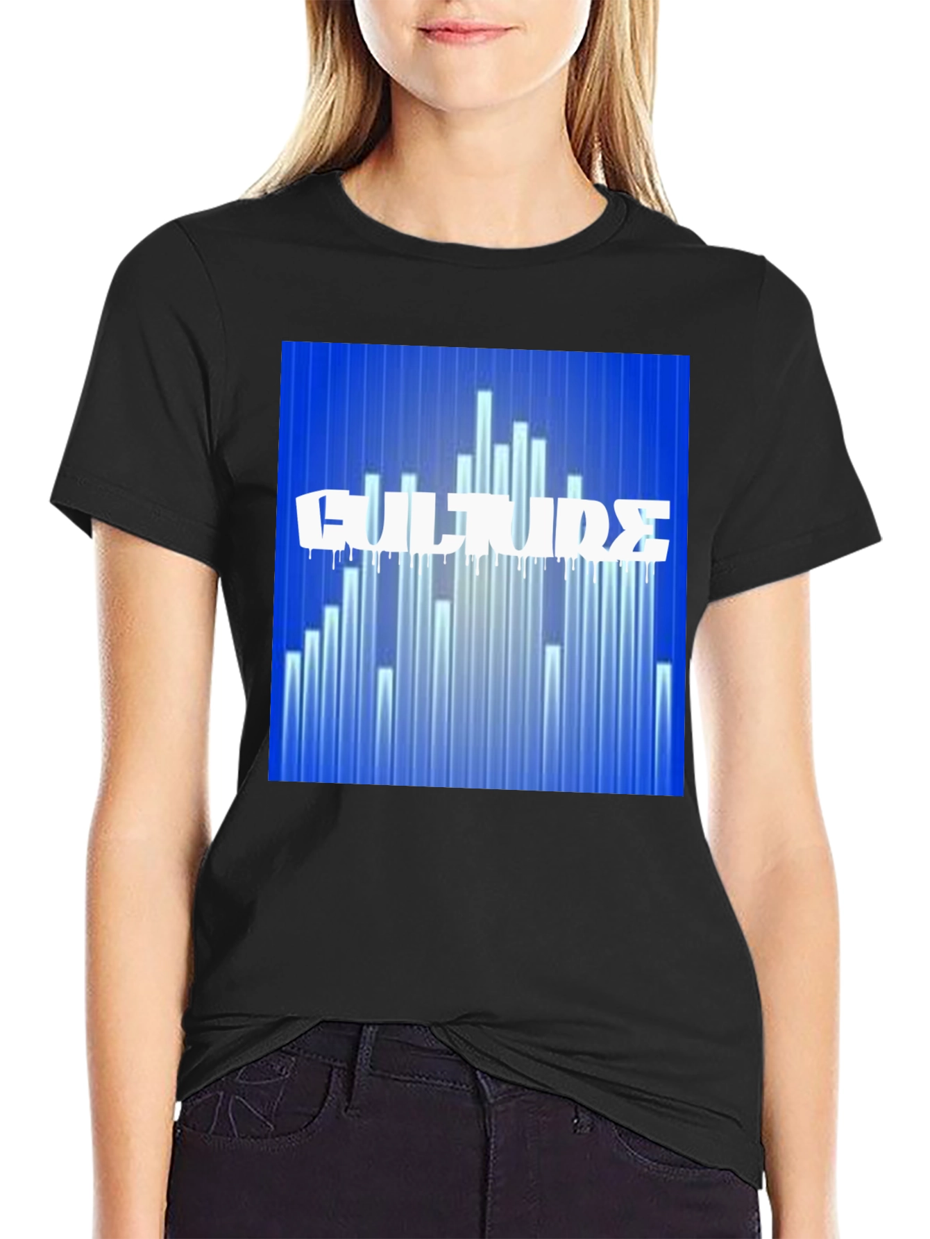 Culture Graphic Print Black T-Shirt