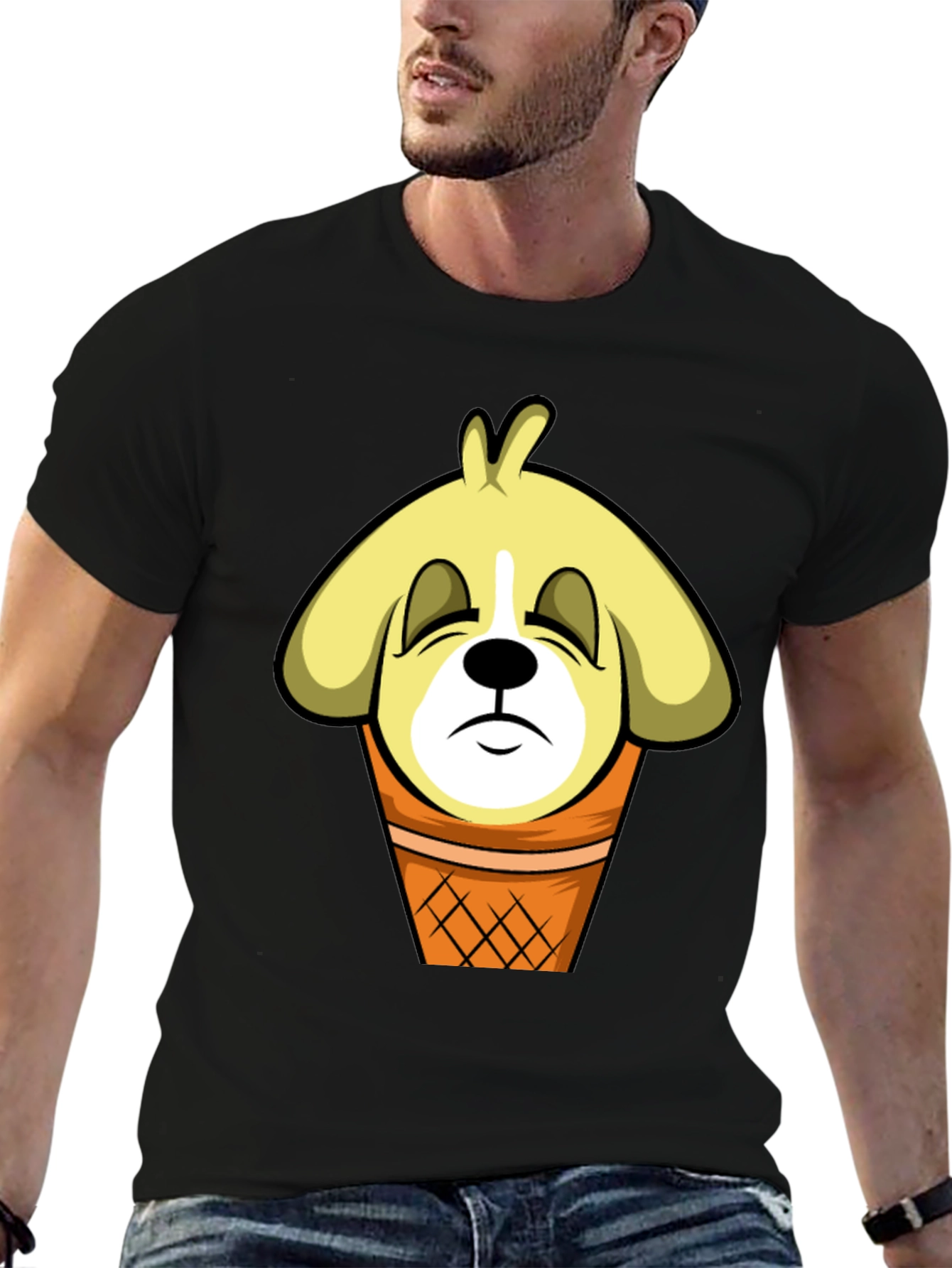 Funny Dog Ice Cream Cone T-Shirt
