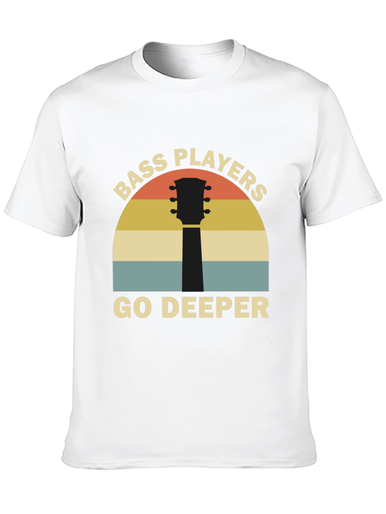 Bass Players Go Deeper Black T-Shirt