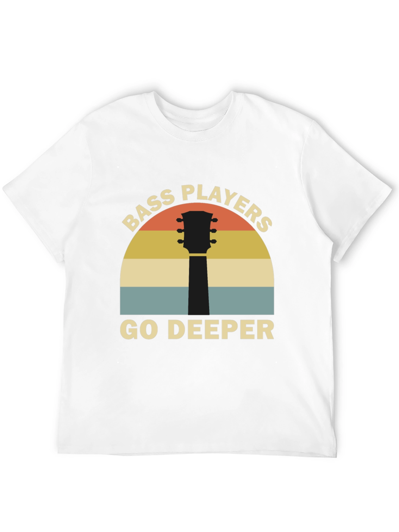 Bass Players Go Deeper Black T-Shirt