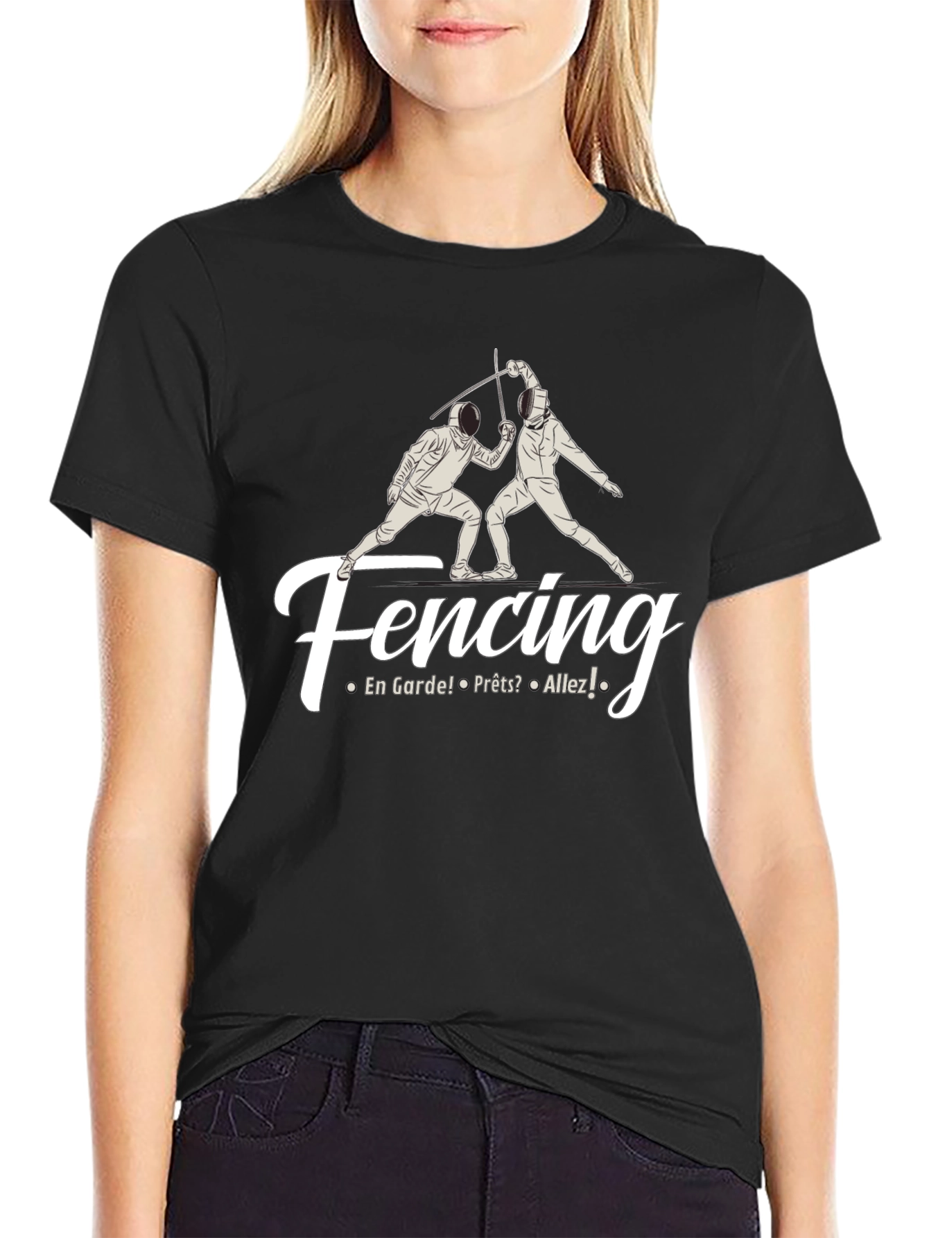 Fencing T-Shirt - En Garde! Design
