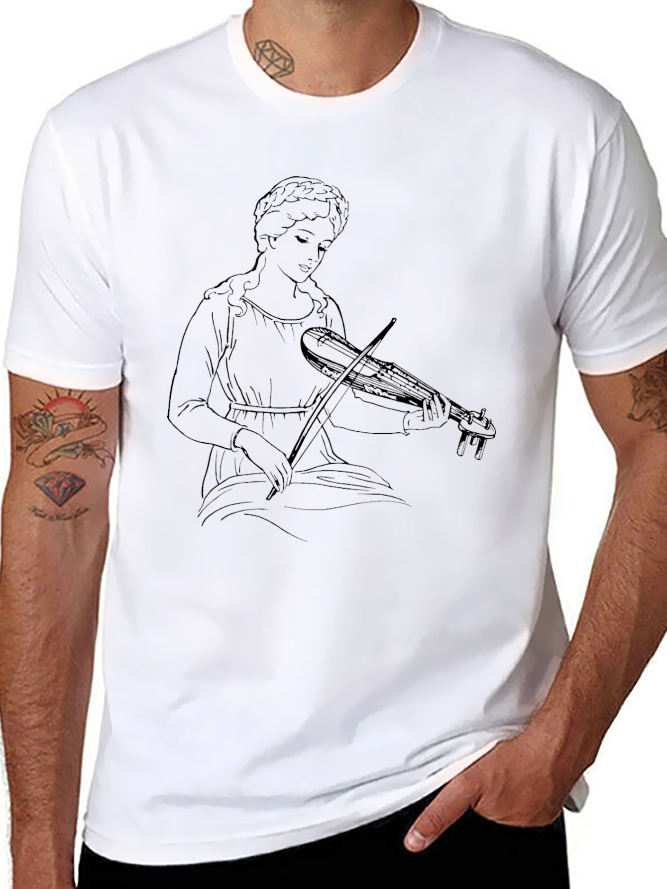 Musician Graphic T-Shirt - Black