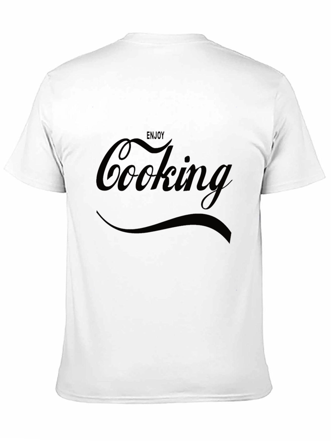 Enjoy Cooking T-Shirt - Black Comfortable Fit