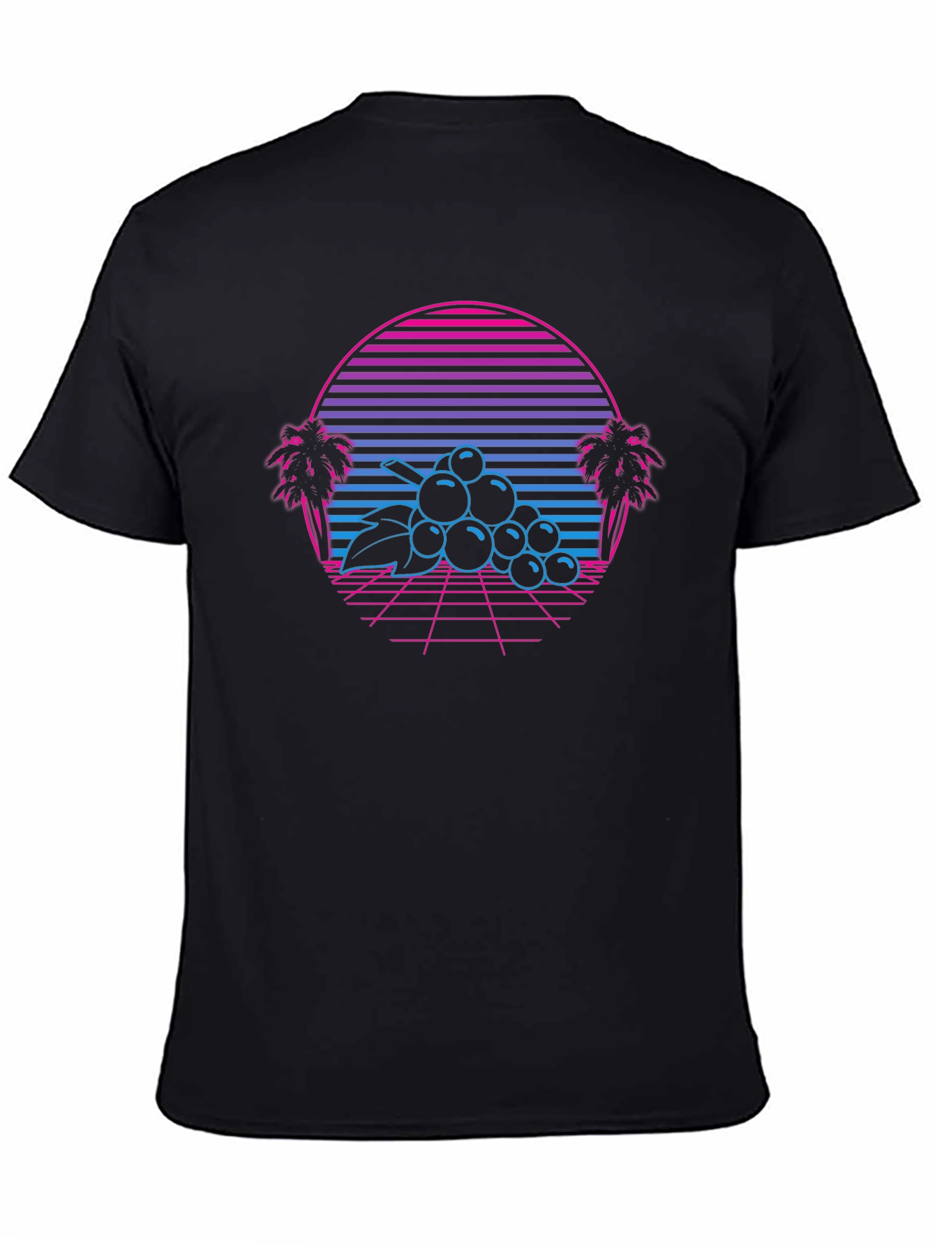 Retro Wave Grapes T-Shirt - 80s Style Graphic Tee